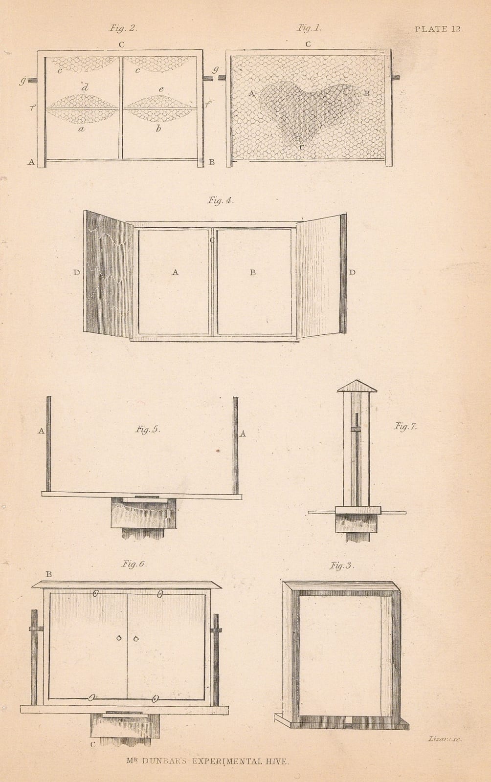 Sir William Jardine, Bees - Dunbar's experimental hive, 1859