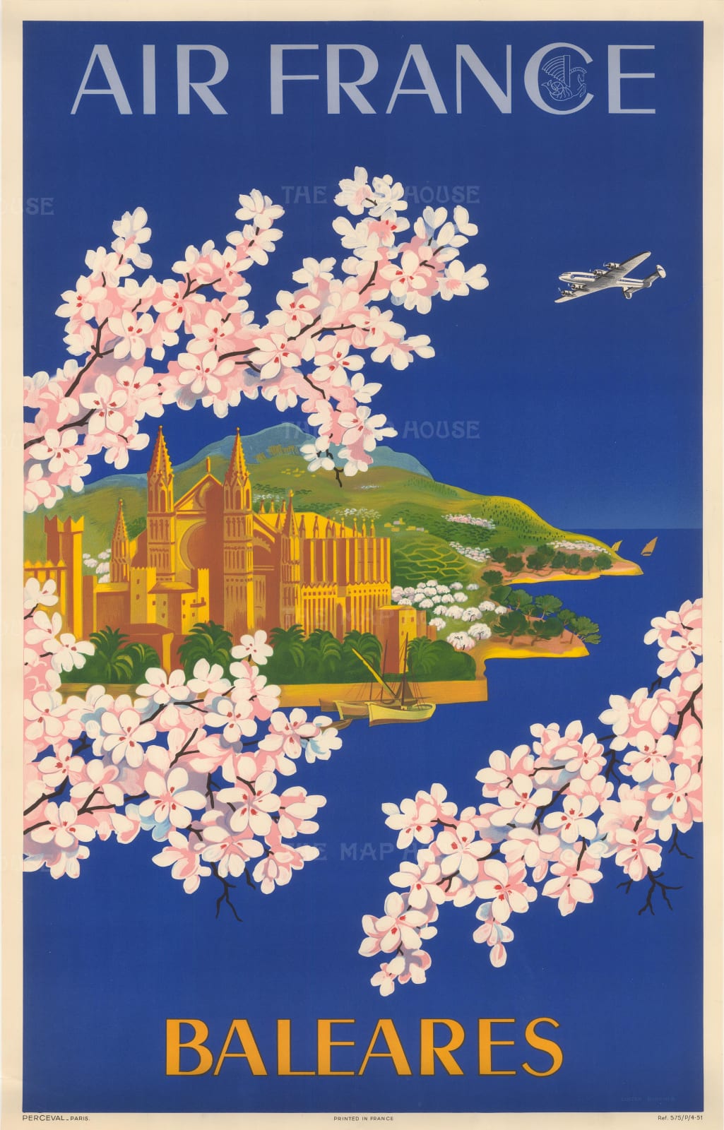 Lucien Boucher, Air France - Baleares, 1951 c.
