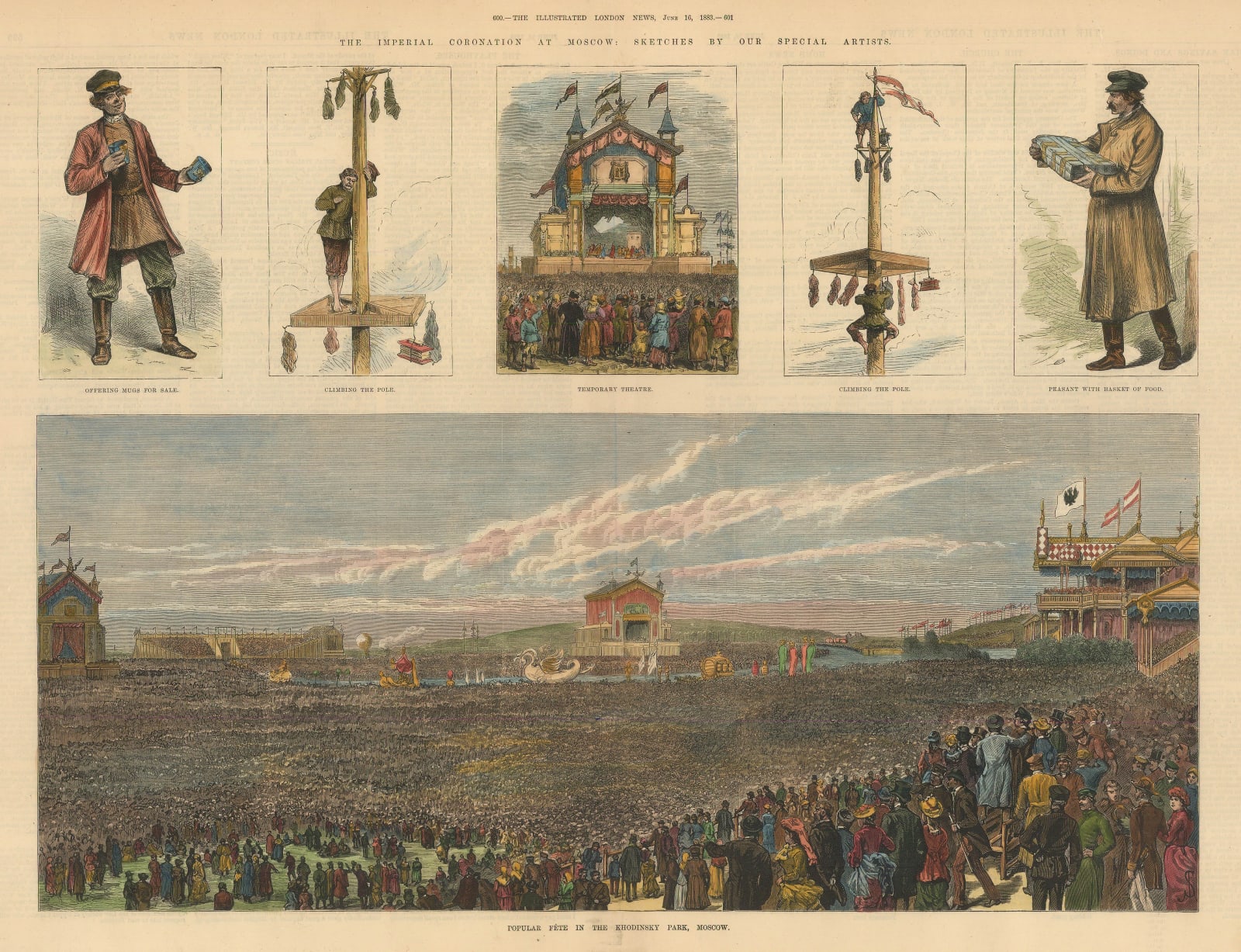 Illustrated London News (ILN), Russia - Moscow, Khodinsky Park, 1883