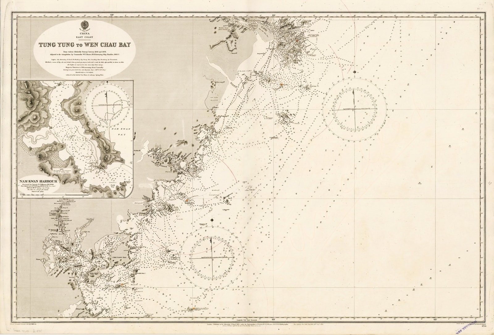 British Admiralty, Tung Yung to Wen Chau Bay, 1932