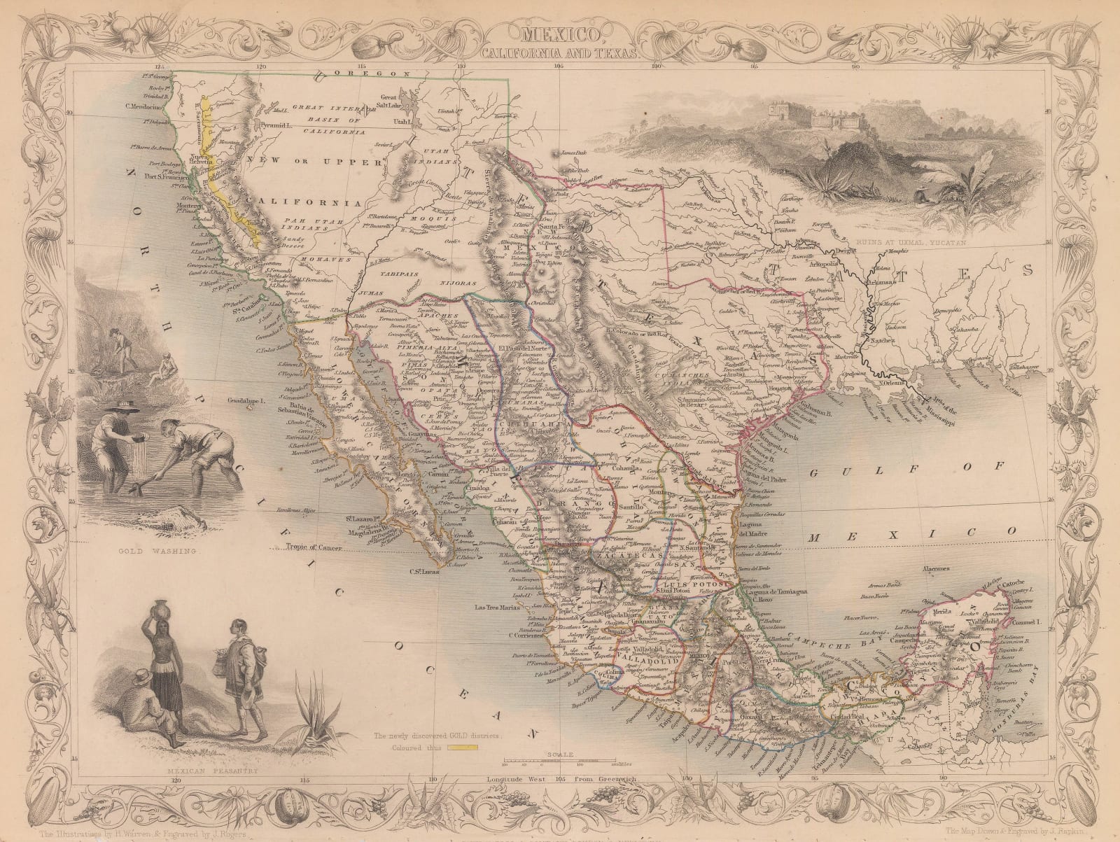 John Tallis, Mexico, California and Texas, 1851