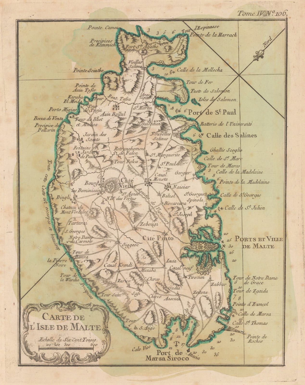 Jacques-Nicolas Bellin, Malta, 1764