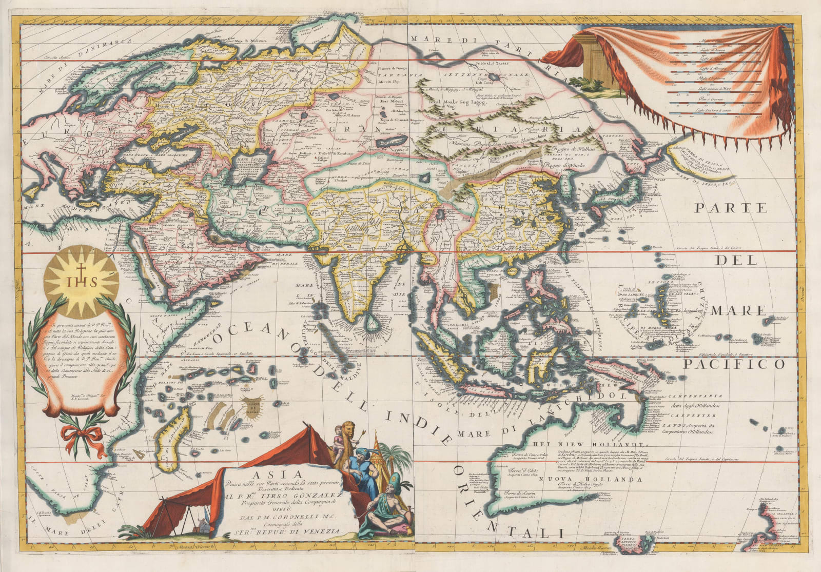 Vincenzo Coronelli, Asia, 1690 c.