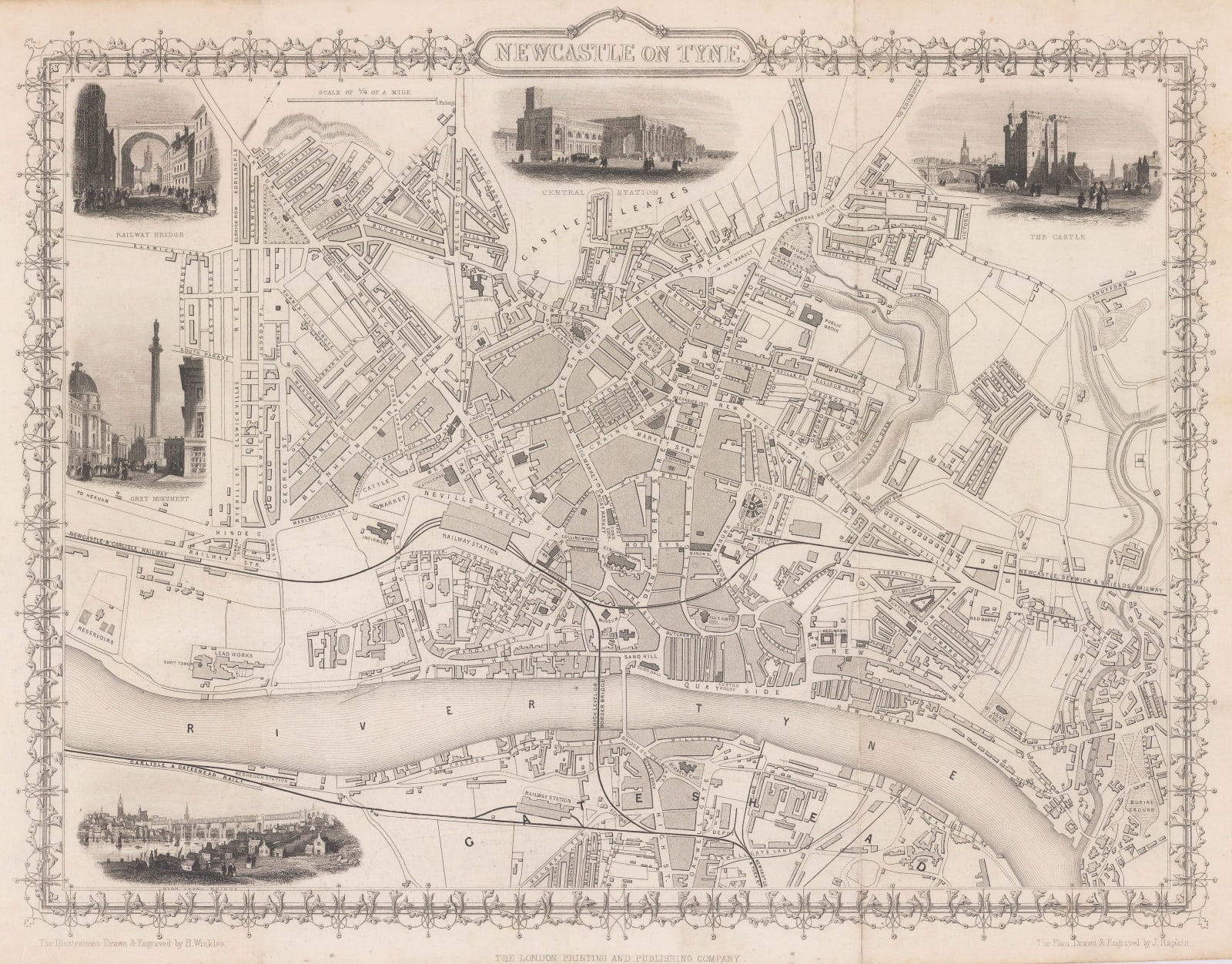 John Tallis, Newcastle on Tyne, 1851