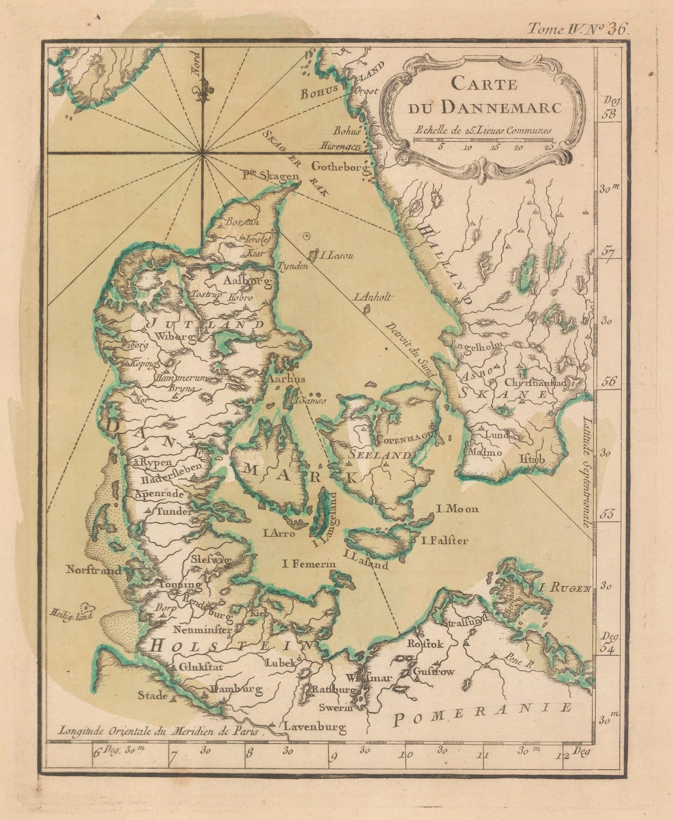 Jacques-Nicolas Bellin, Denmark, 1764