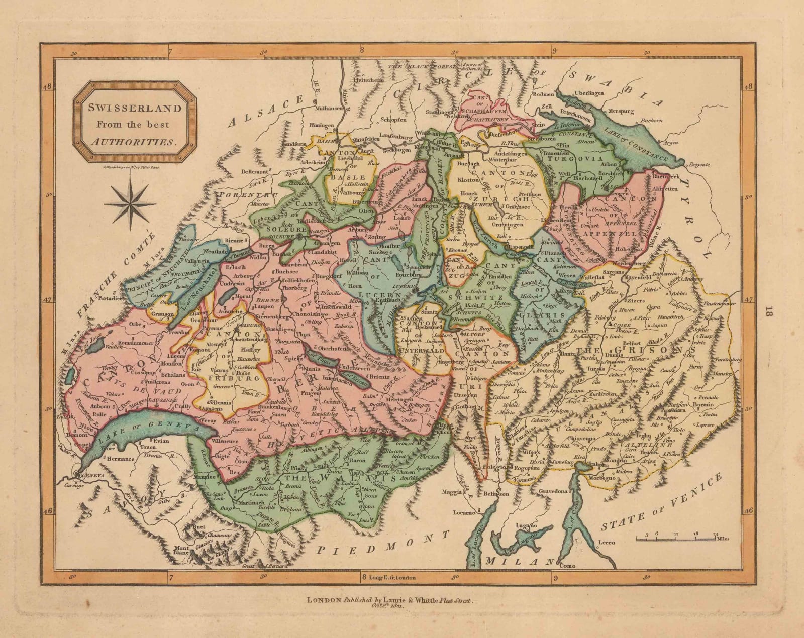 Laurie & Whittle, Switzerland, 1801