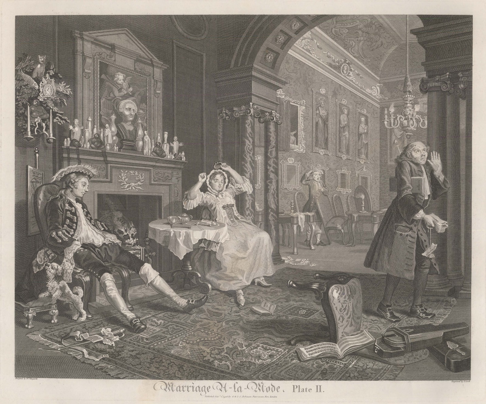 William Hogarth, Hogarth - Marriage a-la Mode, 1796