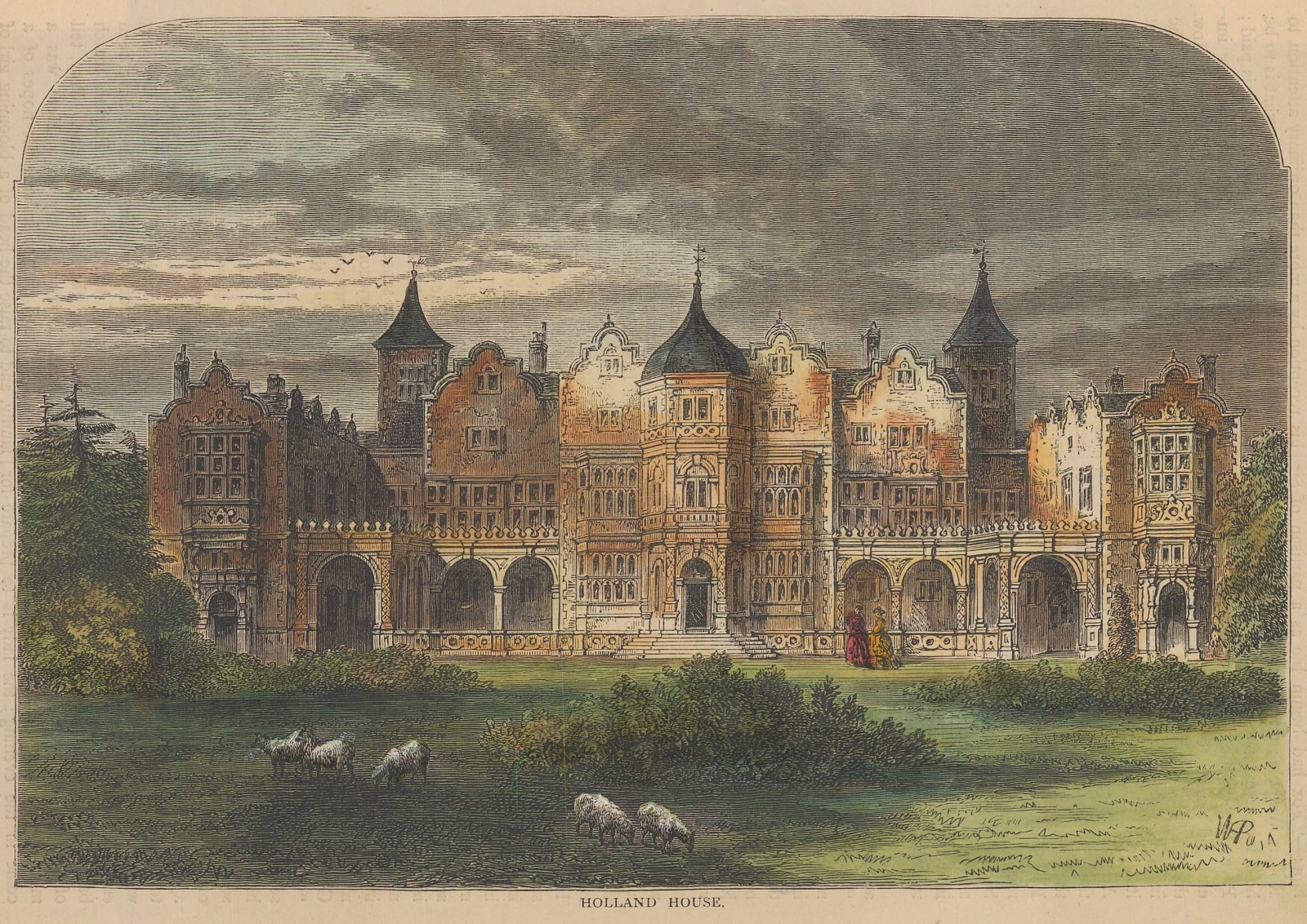 Old & New, London - Holland House, 1880 c.