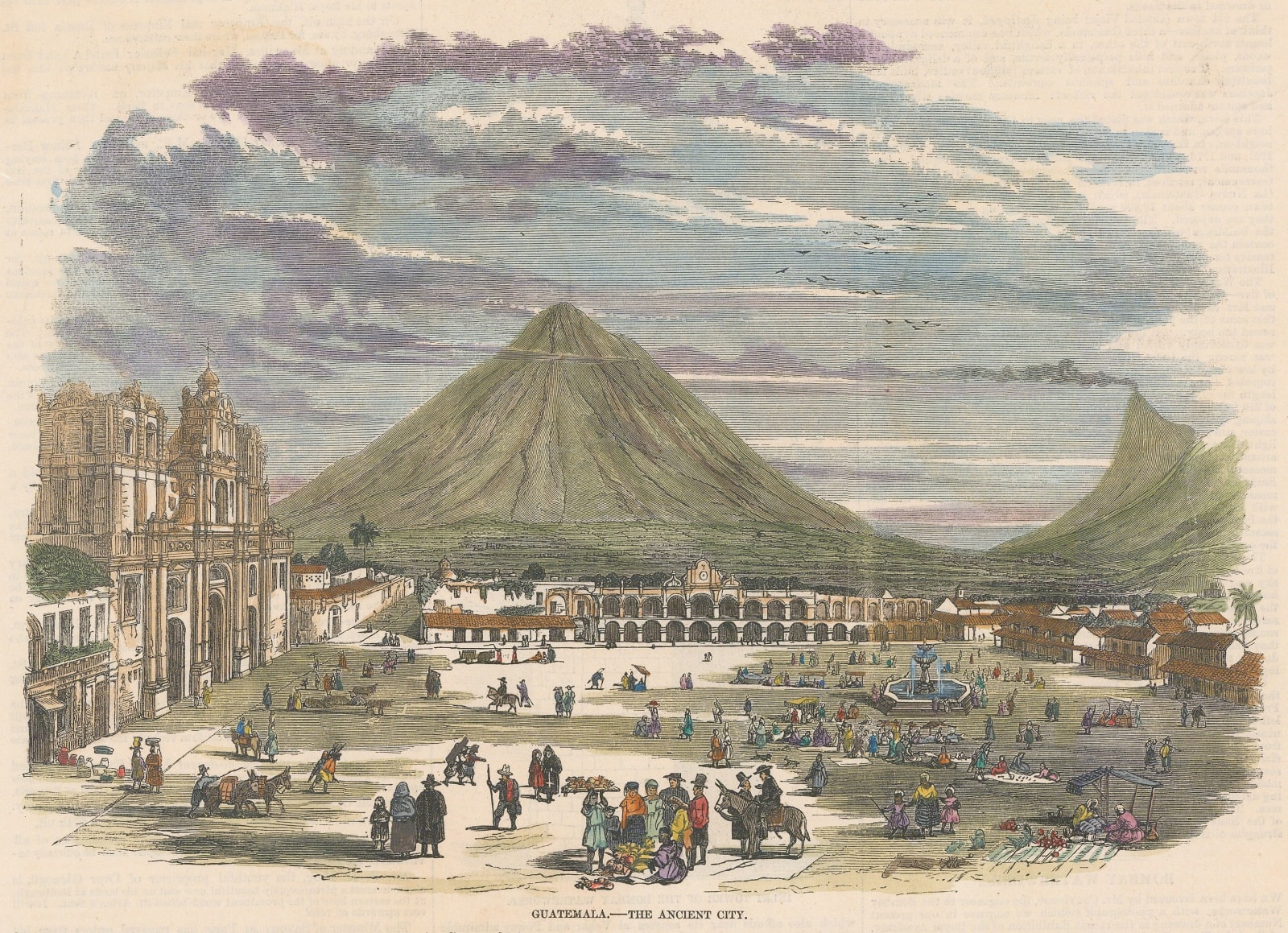 Illustrated London News (ILN), Guatemala - Antigua Guatemala, 1856