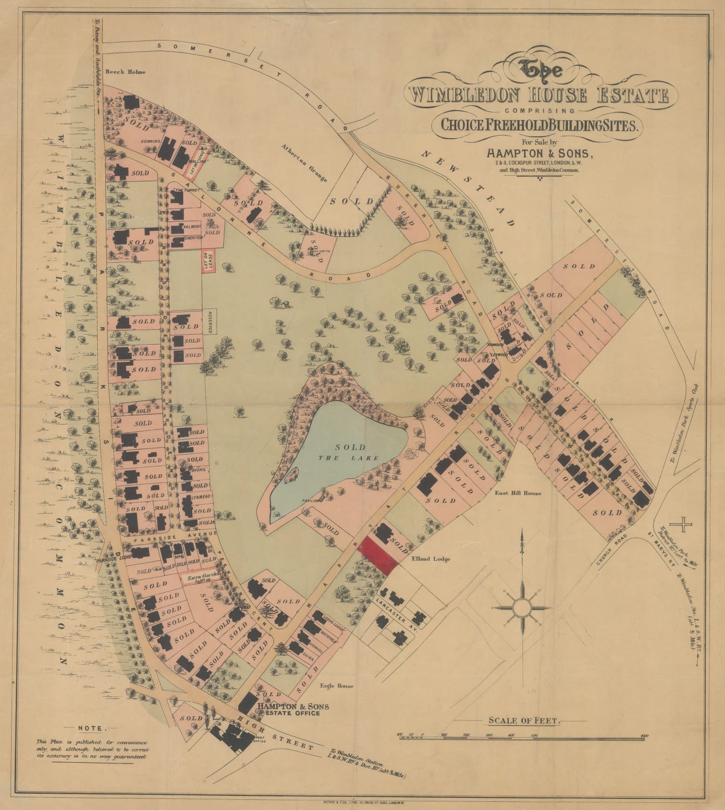 Pettitt & Cox, The Wimbledon House Estate, 1880 c.
