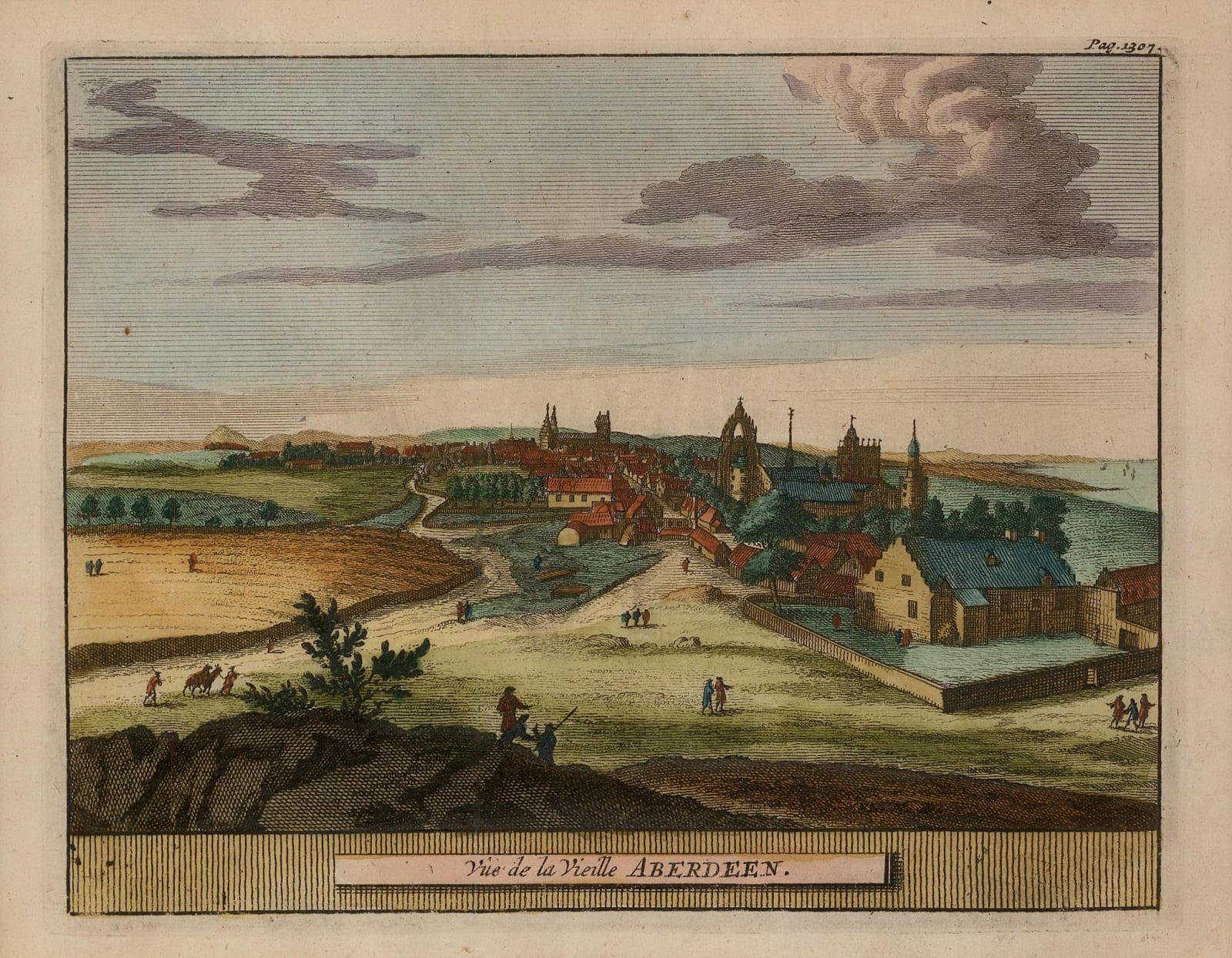 Pieter Van der Aa, Scotland - Aberdeen, 1727