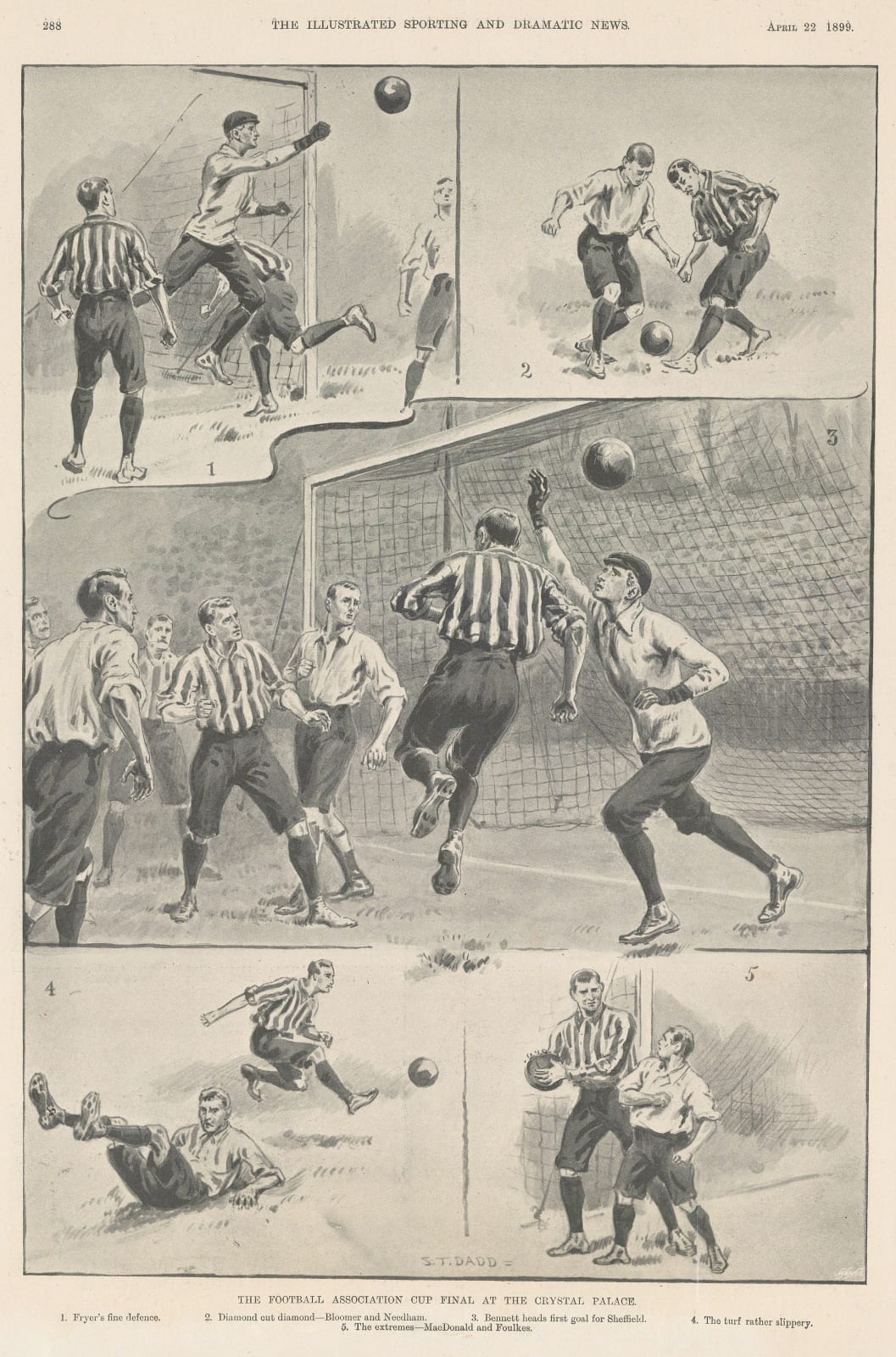 Illustrated Sporting and Dramatic News (ISDN), Football - FA Cup Final, Derby County v Sheffield Utd, 1899