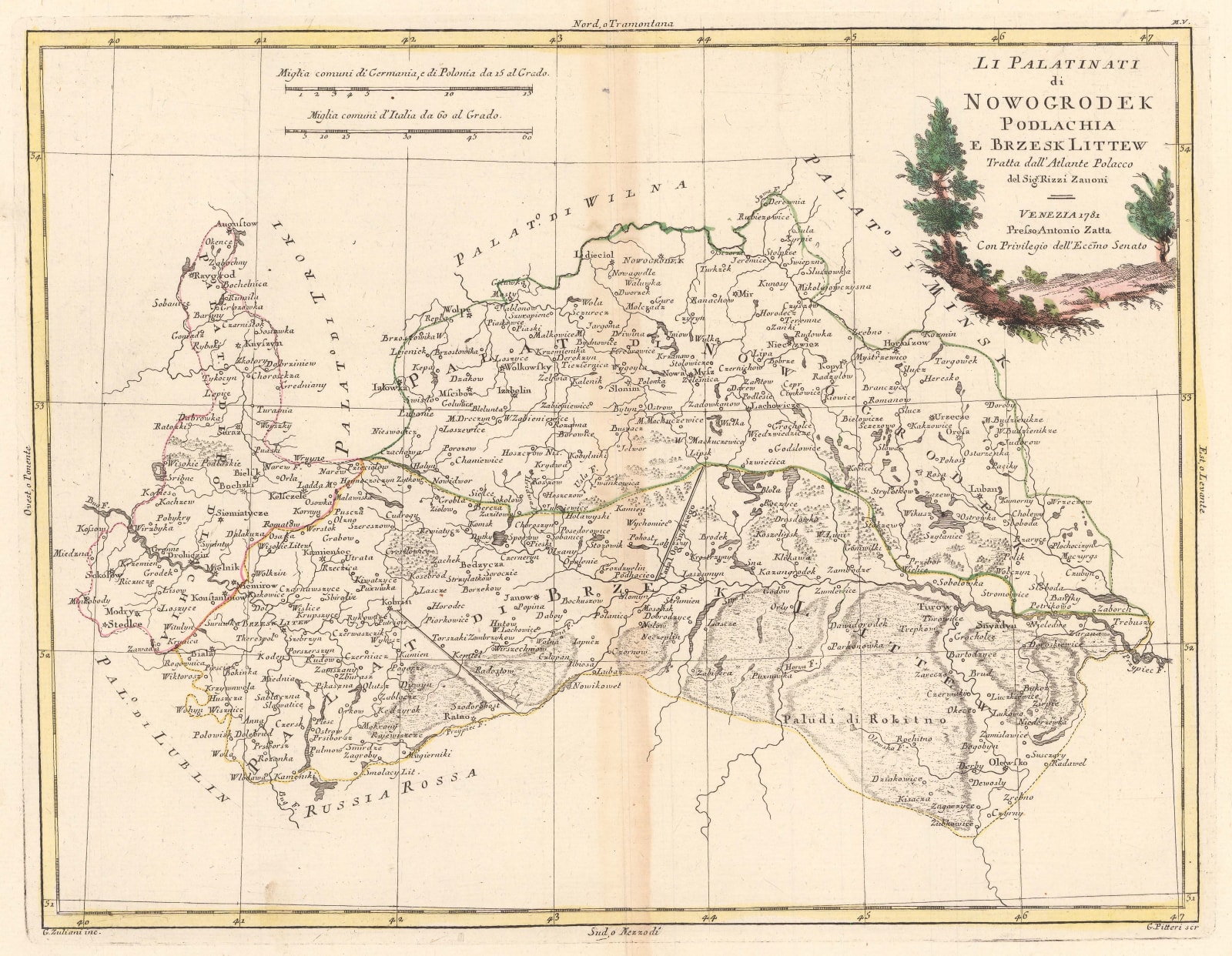 Antonio Zatta, Navahrudak and Brest, 1781