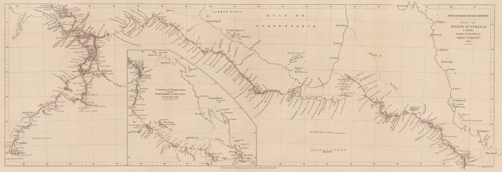 Royal Geographical Society (RGS), A.C. Gregory's North Australian Exploring Expedition, 1858