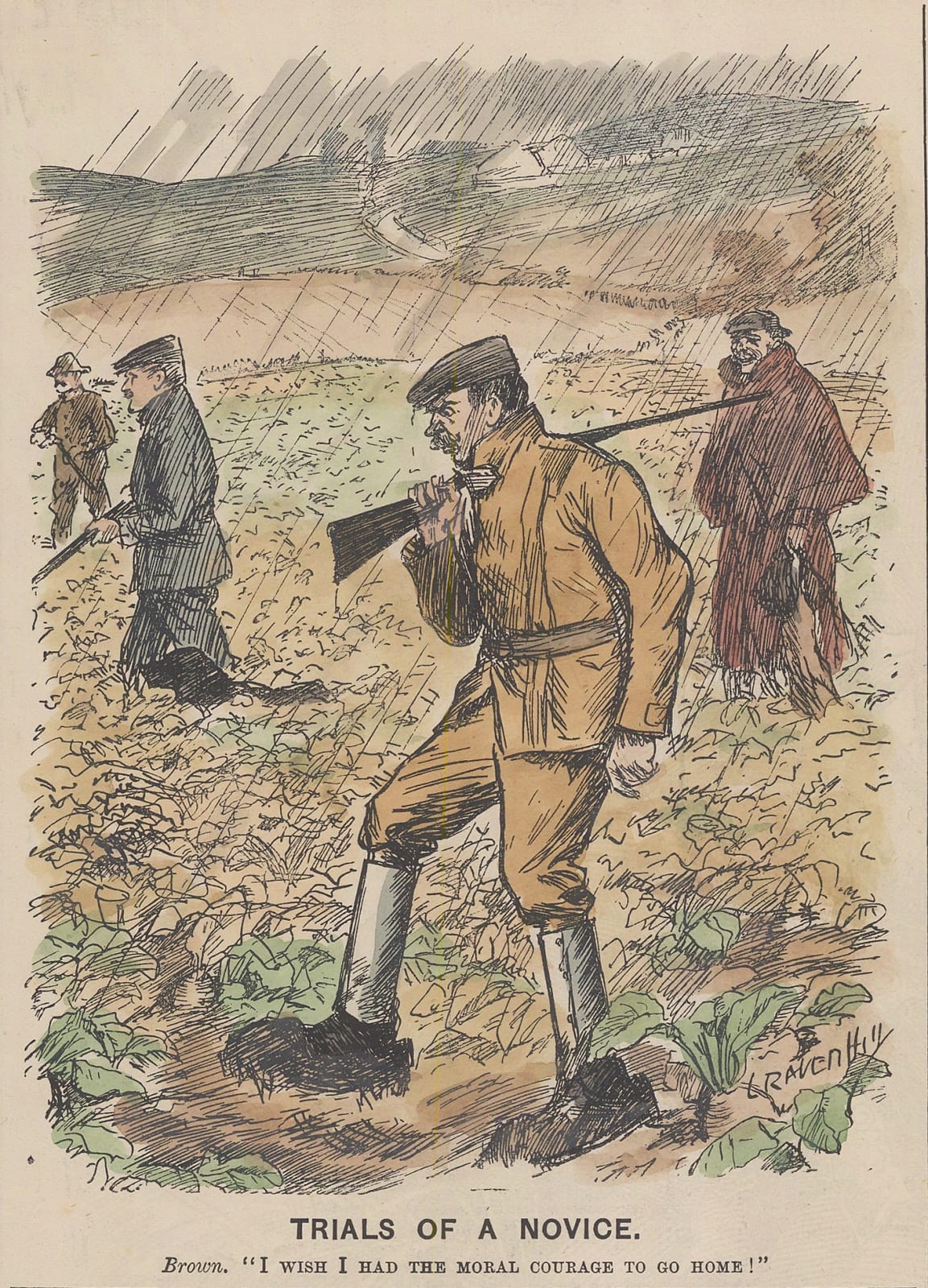 Punch, Shooting - Cartoon, 1897