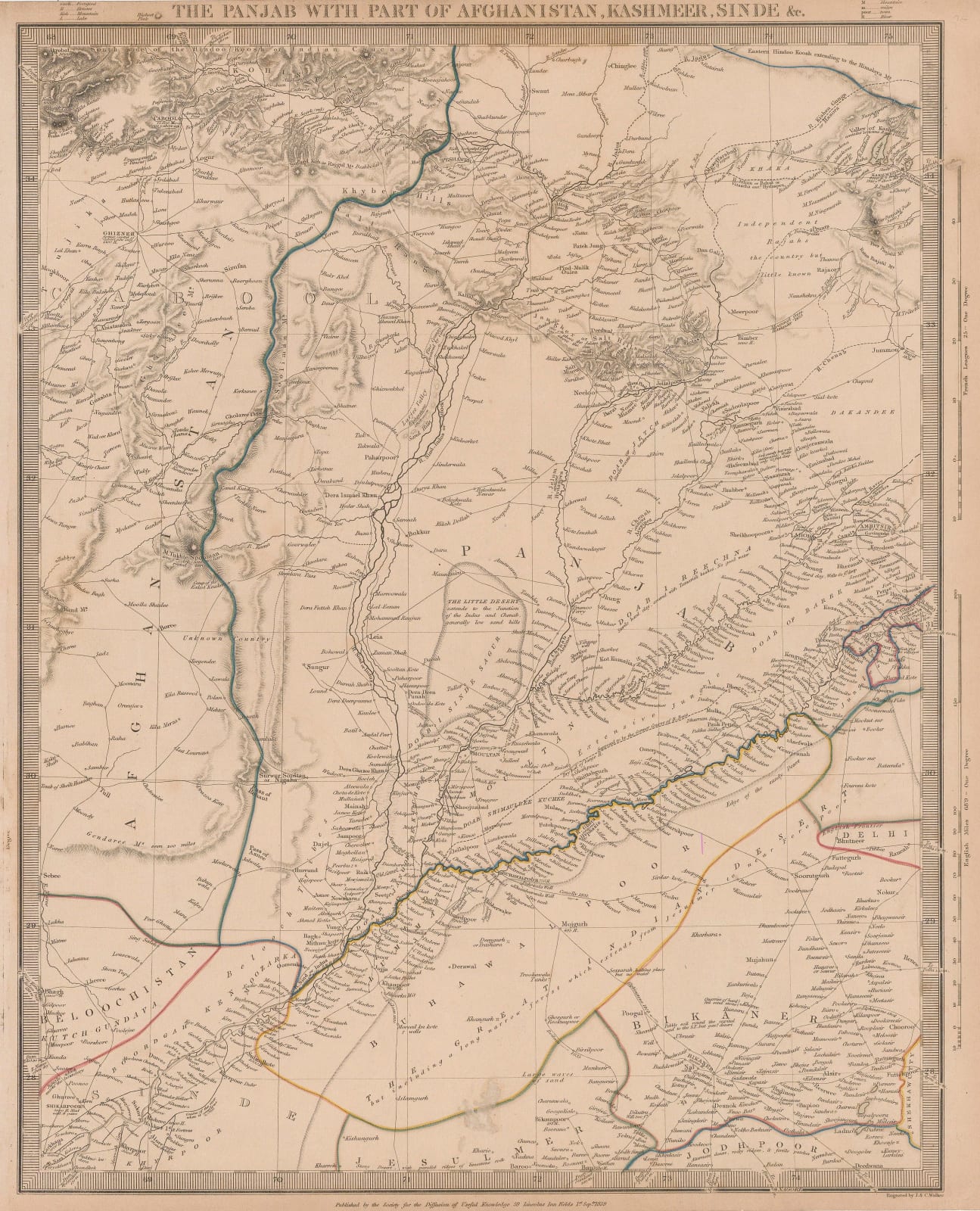 Society for the Diffusion of Useful Knowledge (SDUK), Punjab & the Sikh Empire, 1844