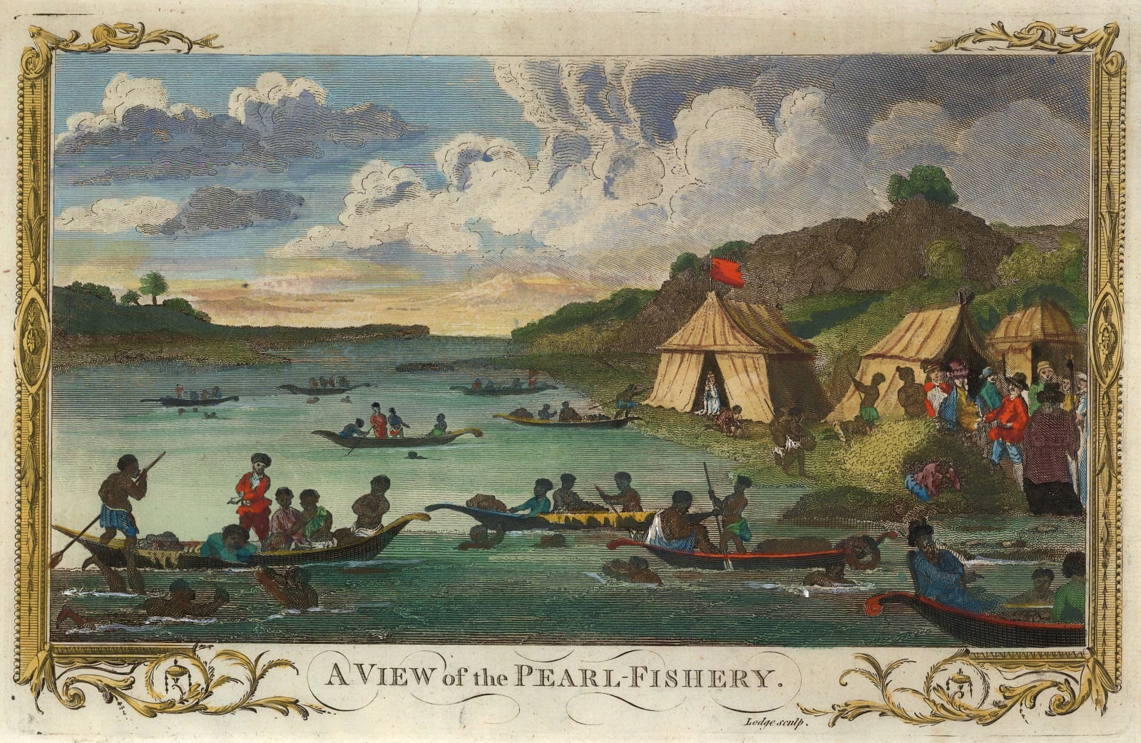 George Henry Millar, Arabia - Pearl Fishery, 1782