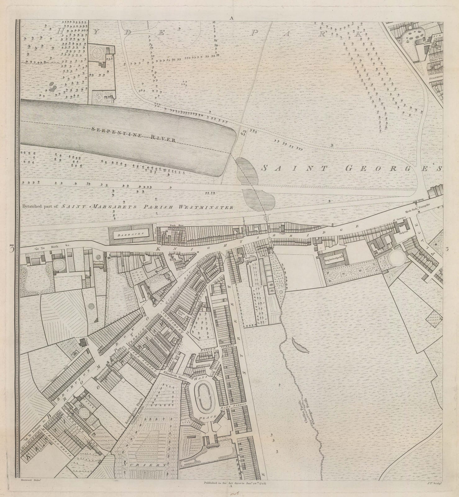 Richard Horwood, Knightsbridge, 1794