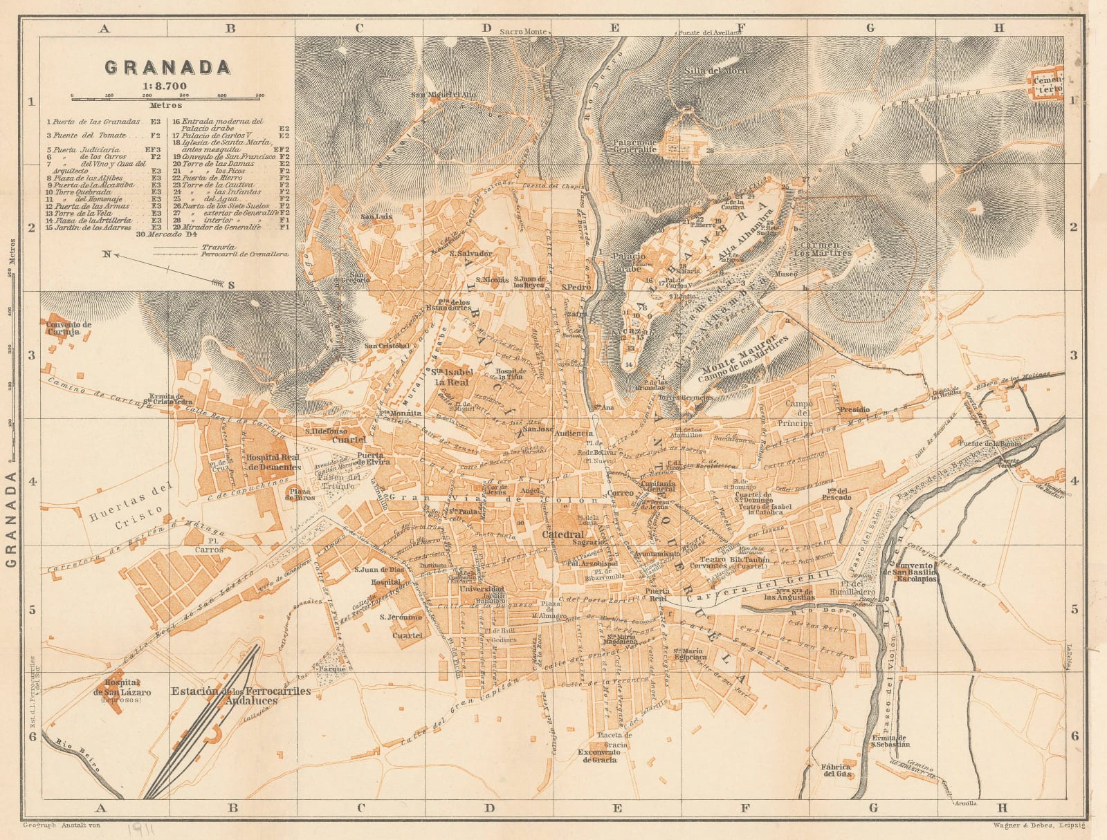 Karl Baedeker, Granada, 1901