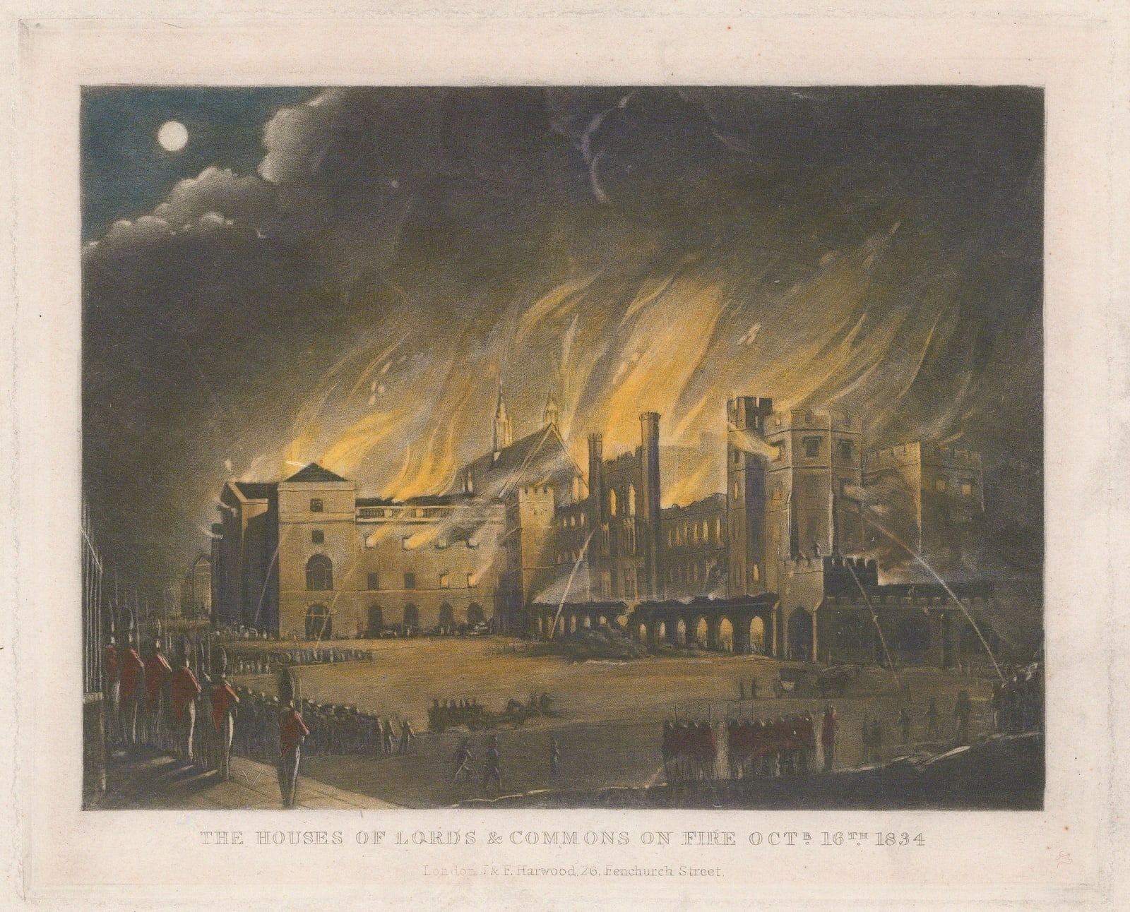 J. & E. Harwood, London - Houses of Parliament, 1835 c.