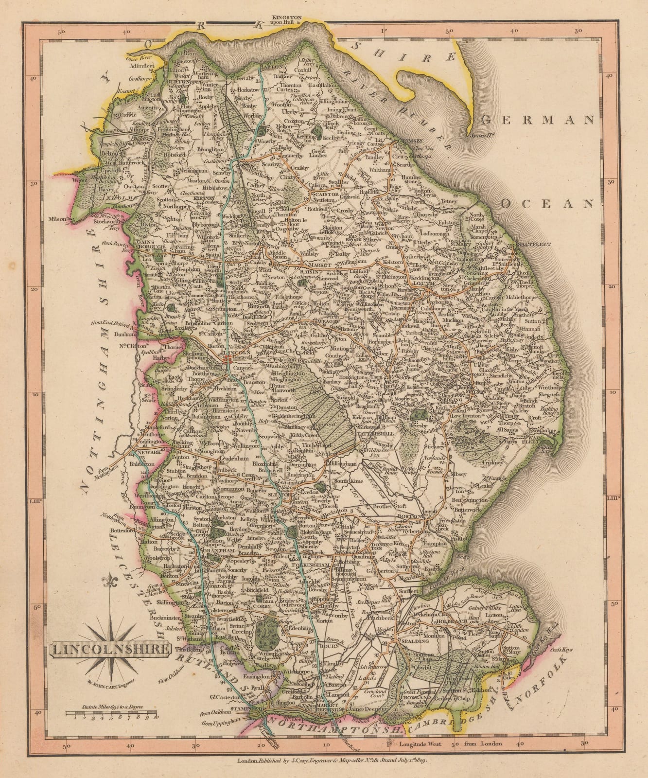 John Cary, Lincolnshire , 1809