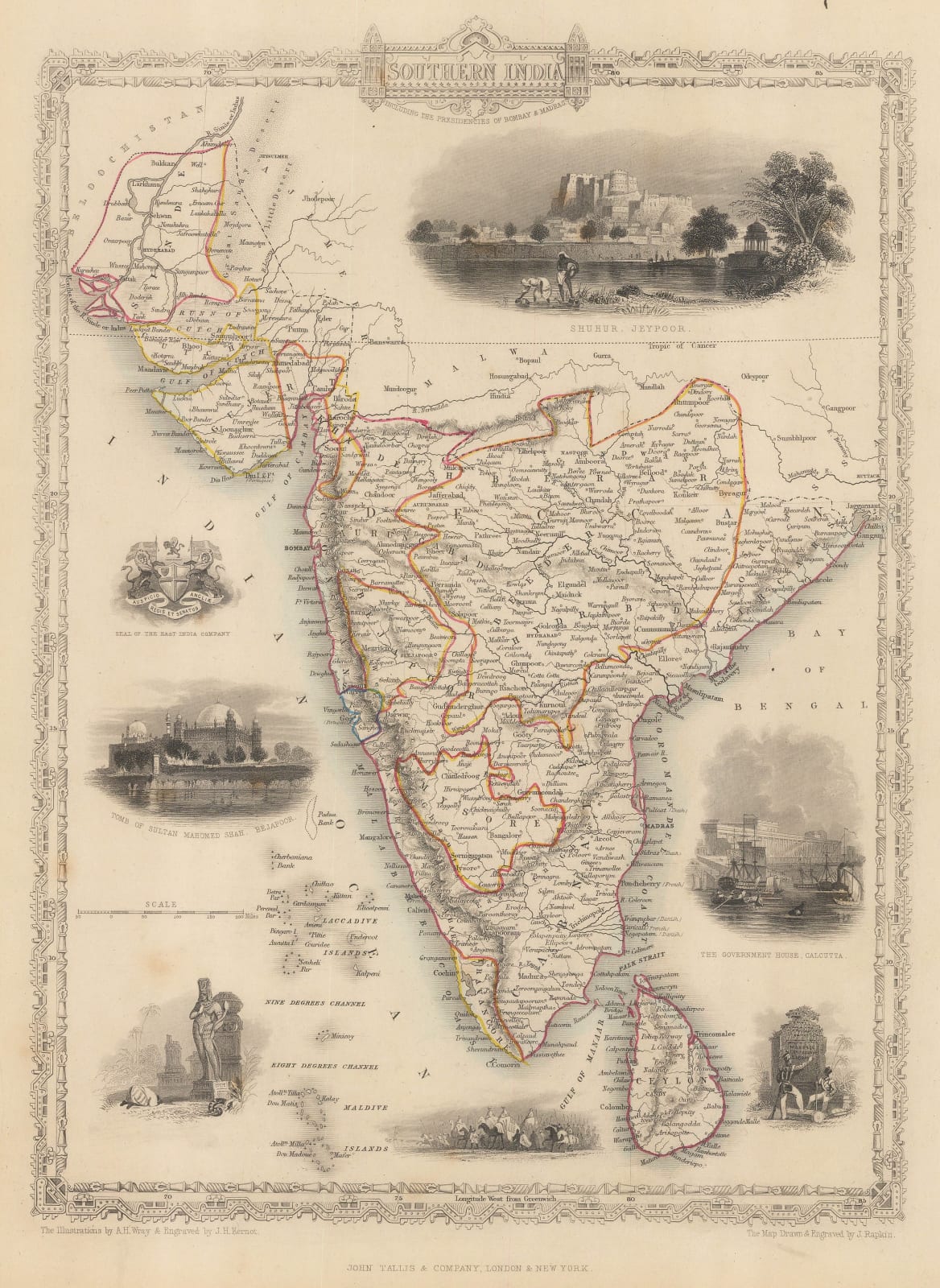 John Tallis, Southern India, 1851