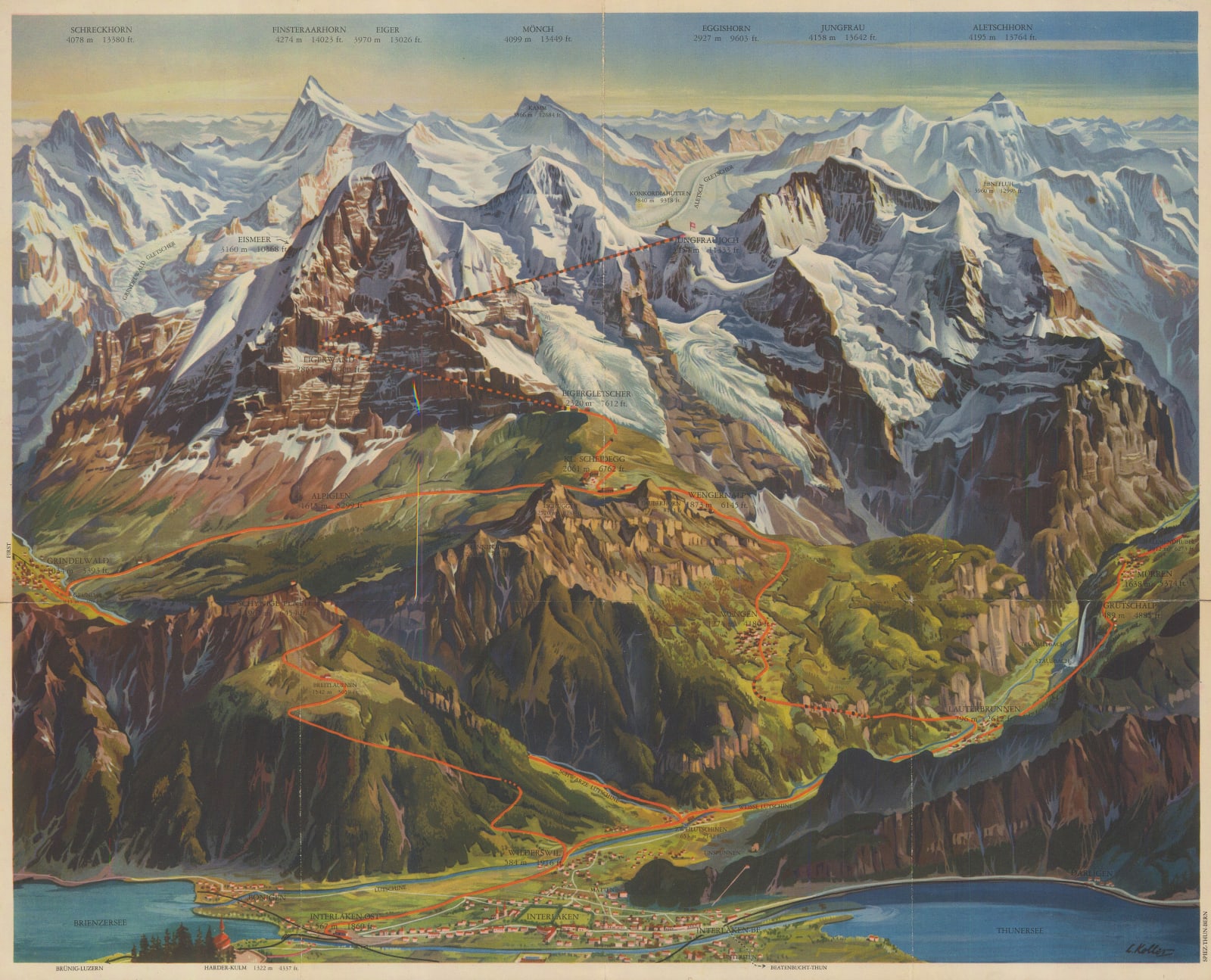 Trüb & Cie, Interlaken & Environs, 1920 c.