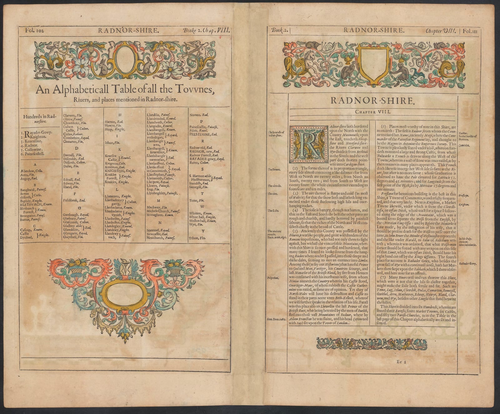 John Speed, Radnorshire, 1616