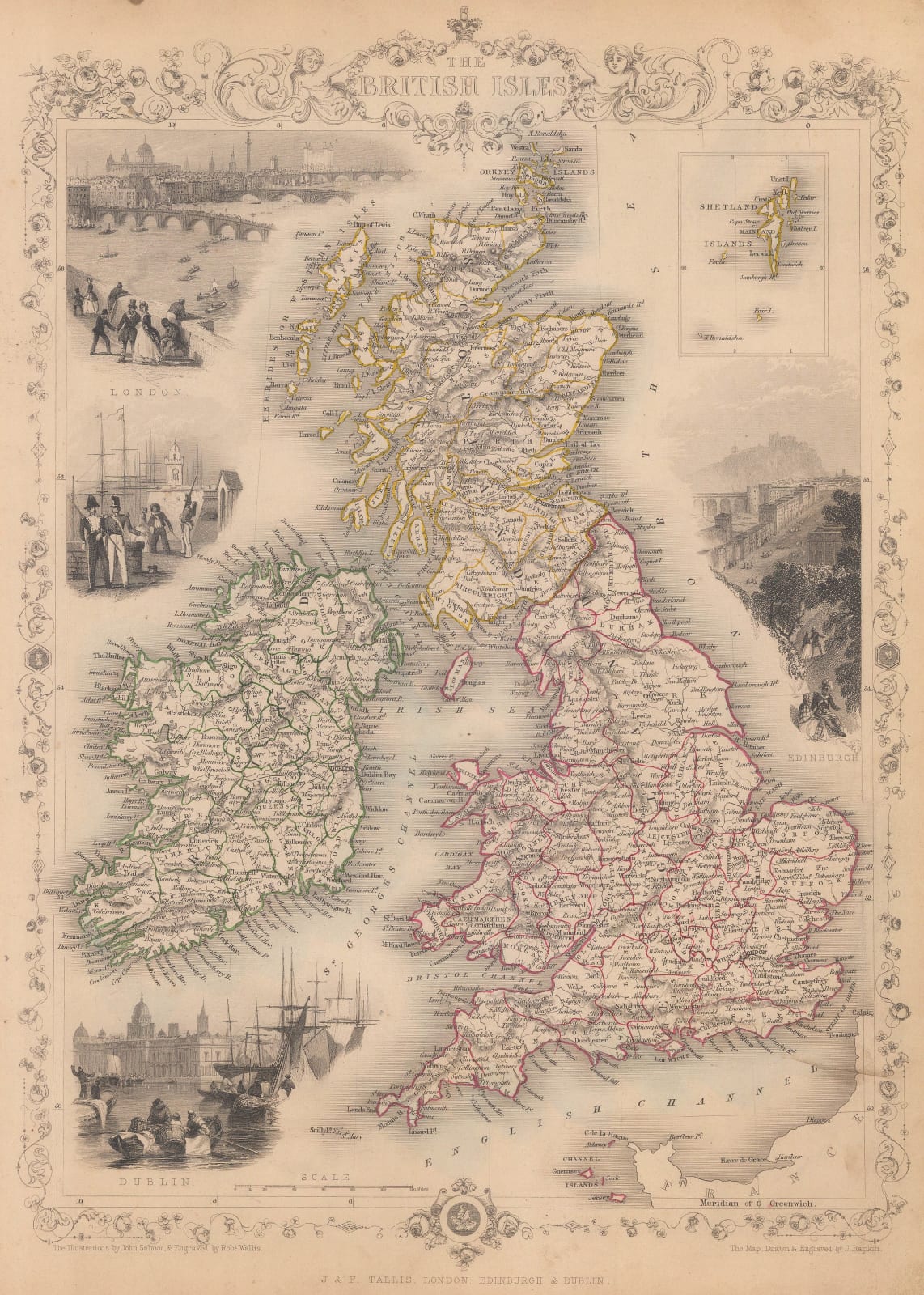 John Tallis, The British Isles, 1851