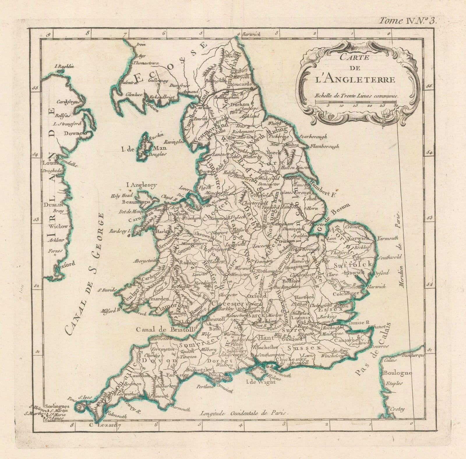 Jacques-Nicolas Bellin, England and Wales, 1764