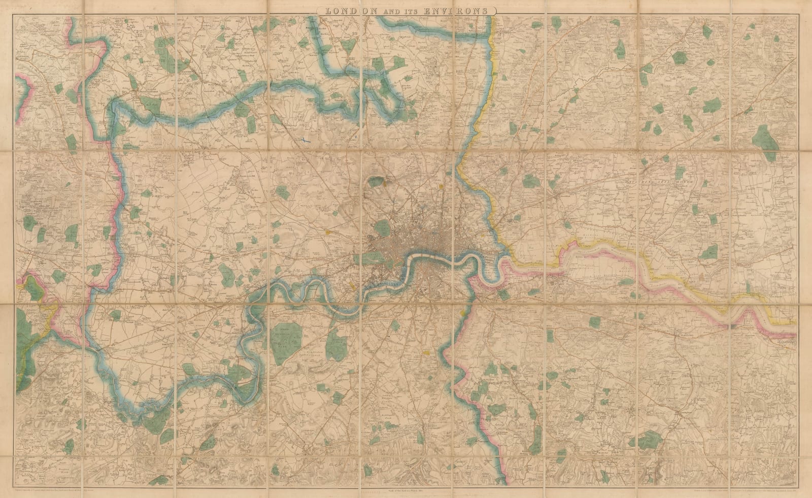 Letts & Son, London and its Environs, 1857
