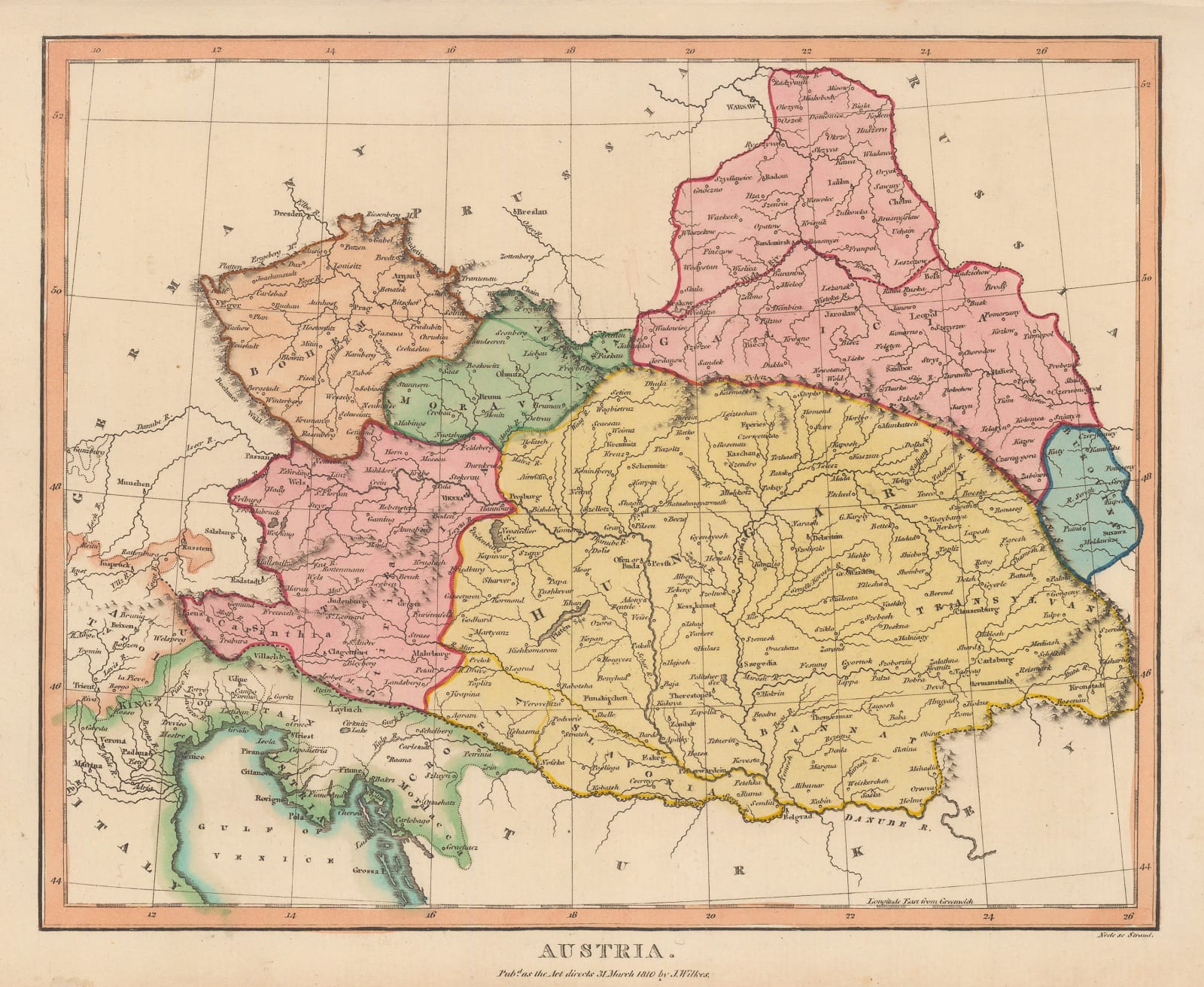 John Wilkes, Austria, 1810