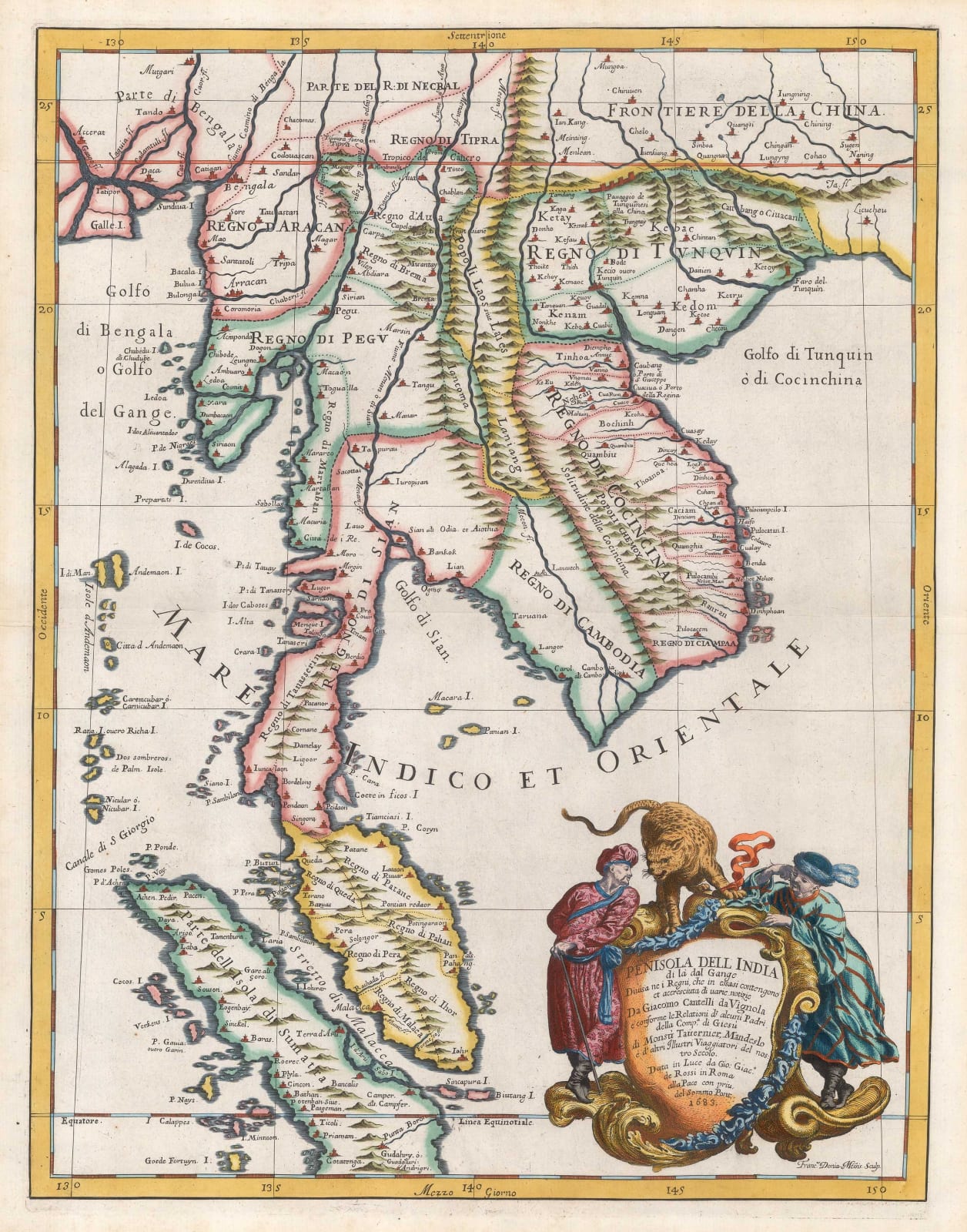 Giovanni Giacomo Rossi, Malaysia, Thailand, Vietnam, Cambodia & Laos, 1683