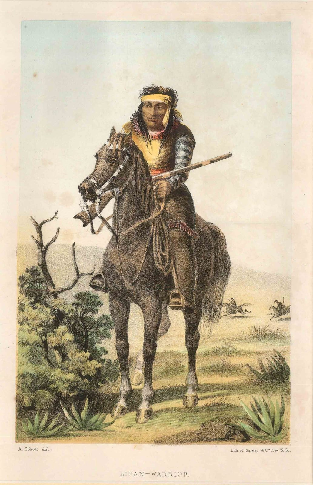Sarony & Co, Native Americans - Lipan Warrior, 1840 c.
