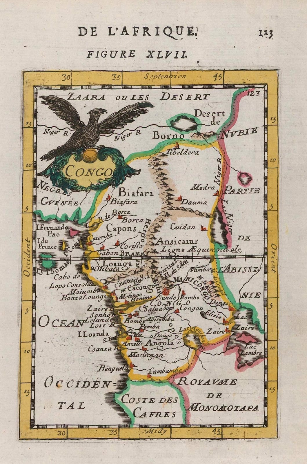 Alain Manesson Mallet, Congo, Gabon & Cameroon, 1683