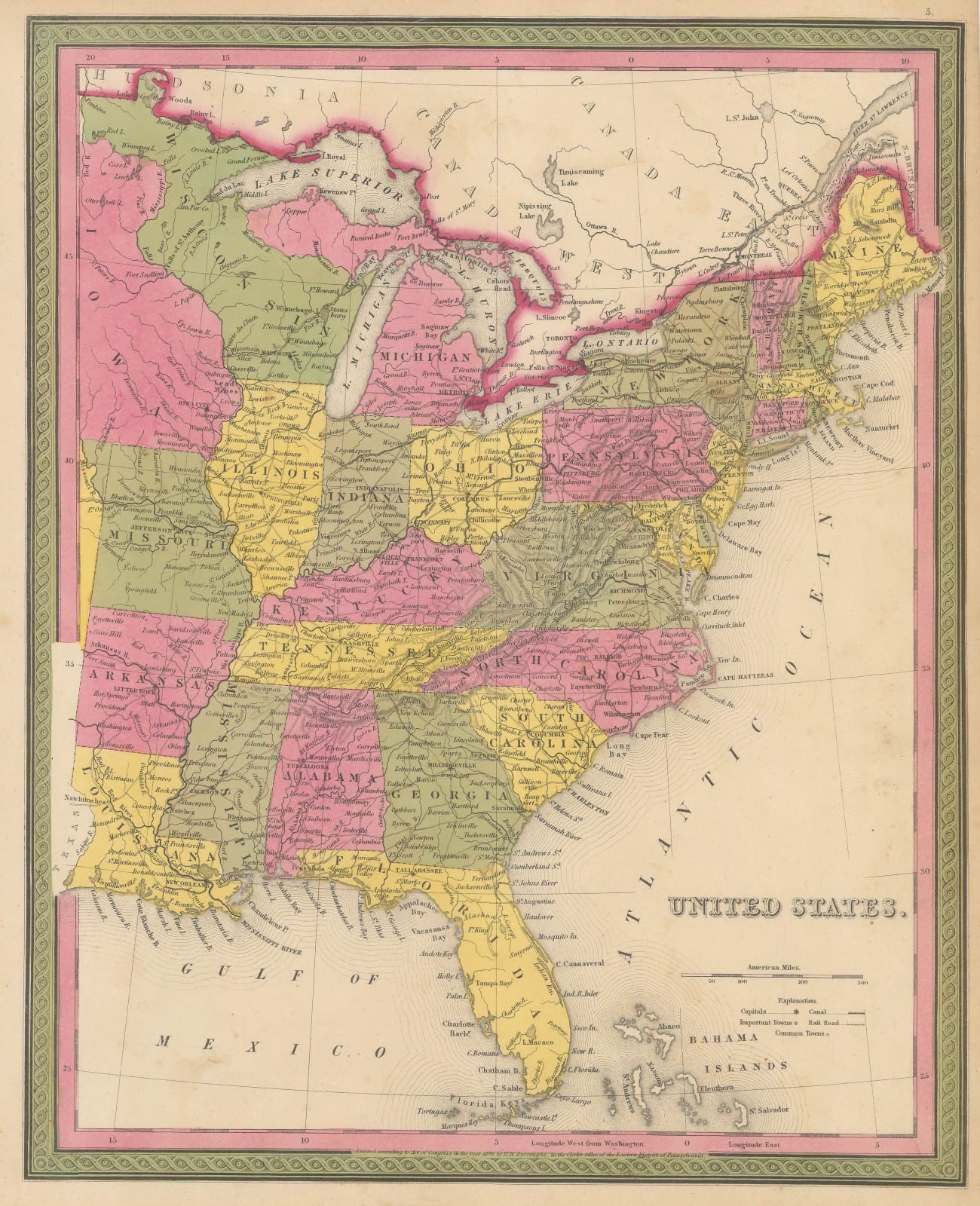 Samuel Augustus Mitchell, United States, 1846