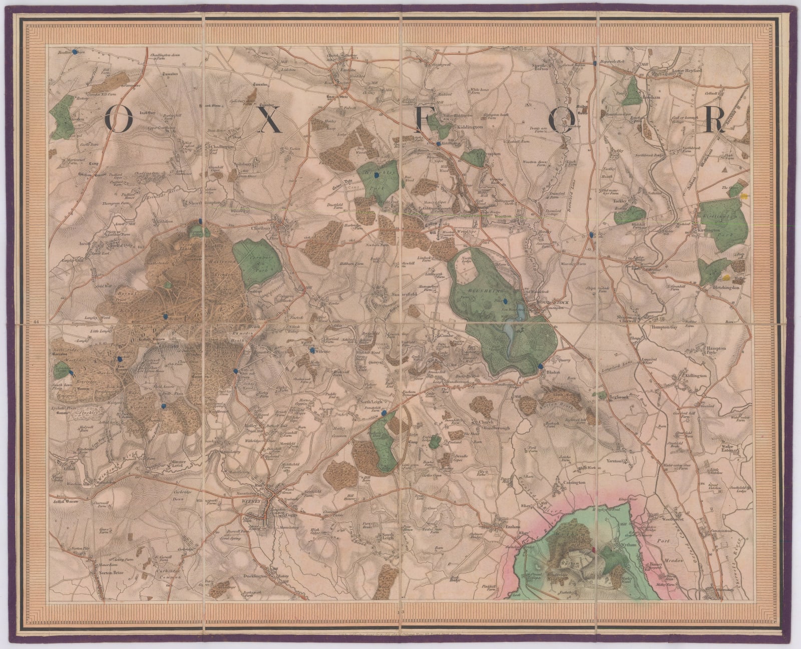 James Gardner, Cotswolds - Charlbury, Woodstock & Blenheim, 1833 c.