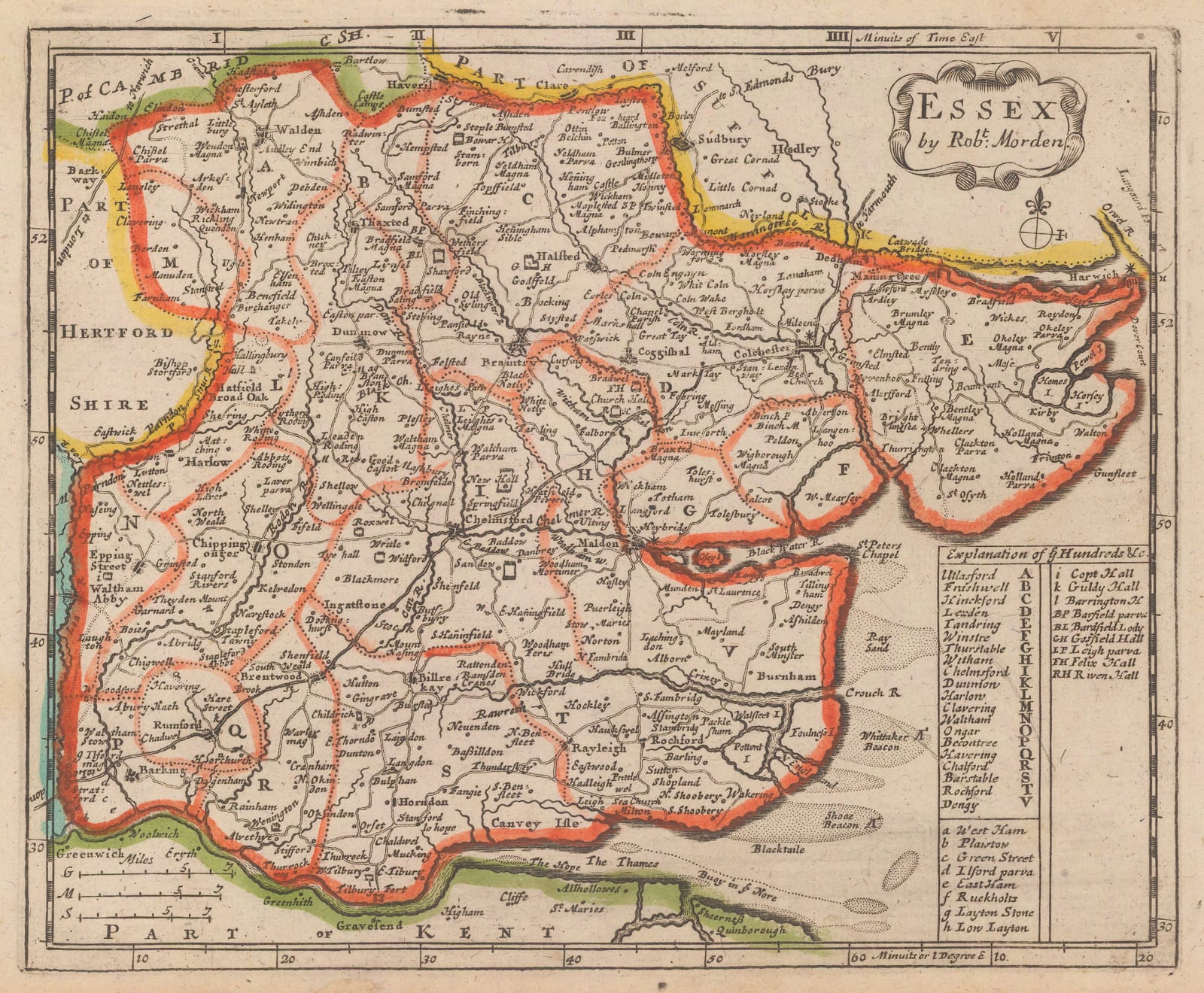 Robert Morden, Essex, 1708