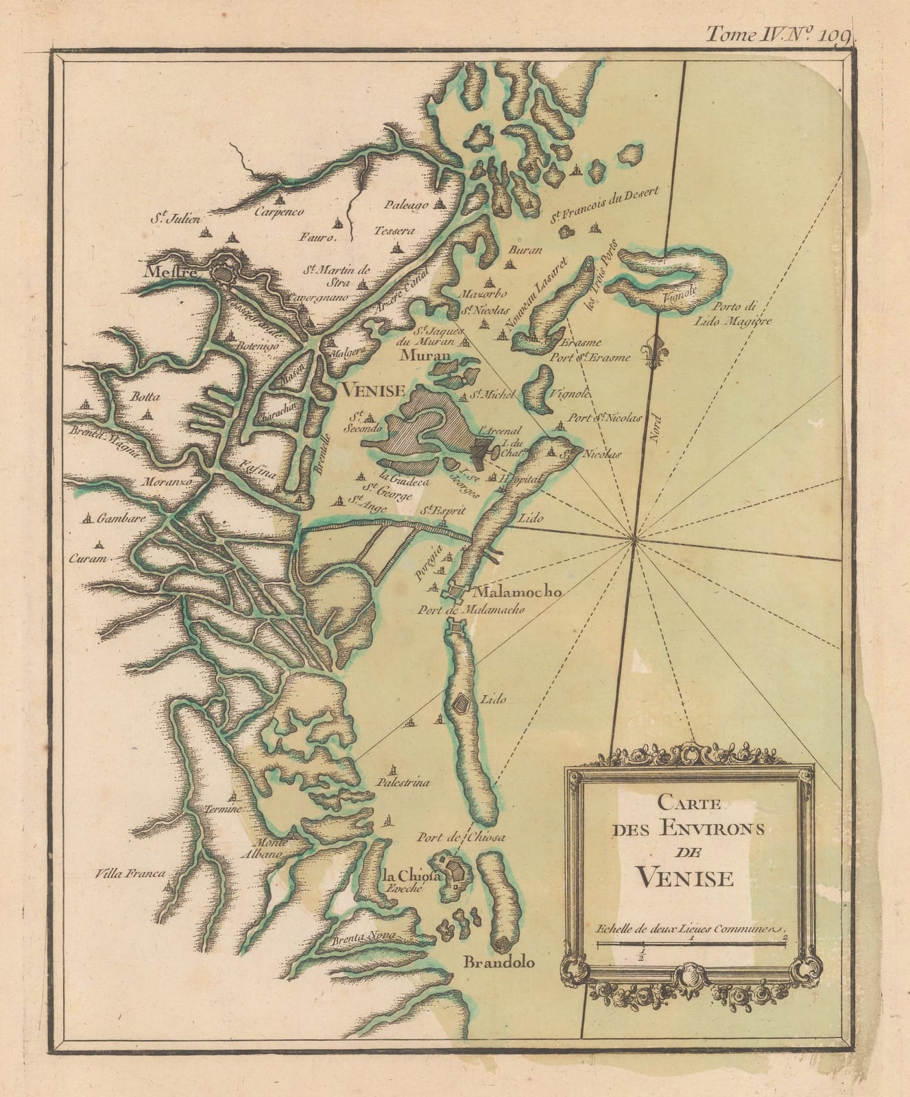 Jacques-Nicolas Bellin, Venice and the Lagoon, 1764