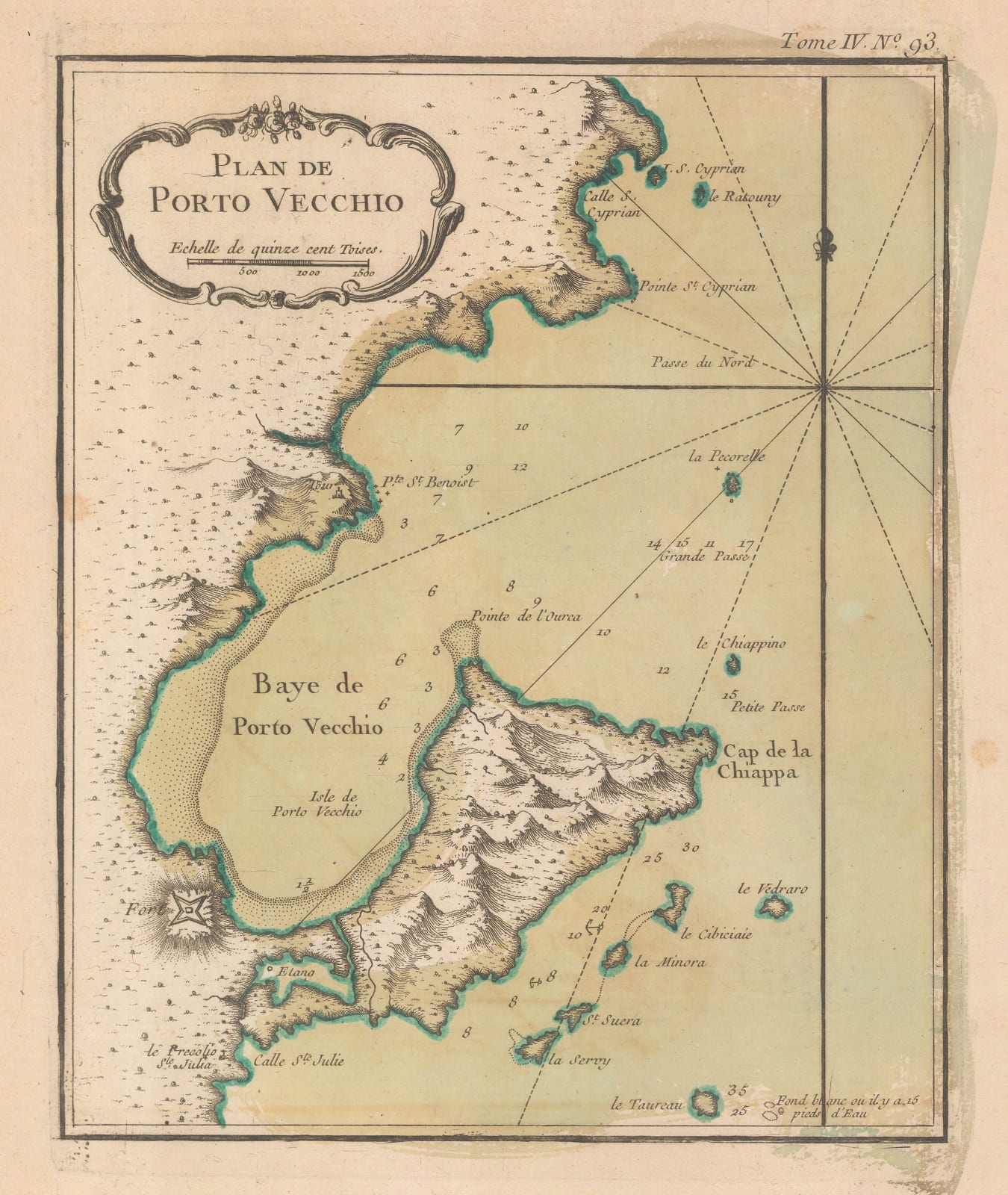 Jacques-Nicolas Bellin, Porto-Vecchio, Corsica, 1764