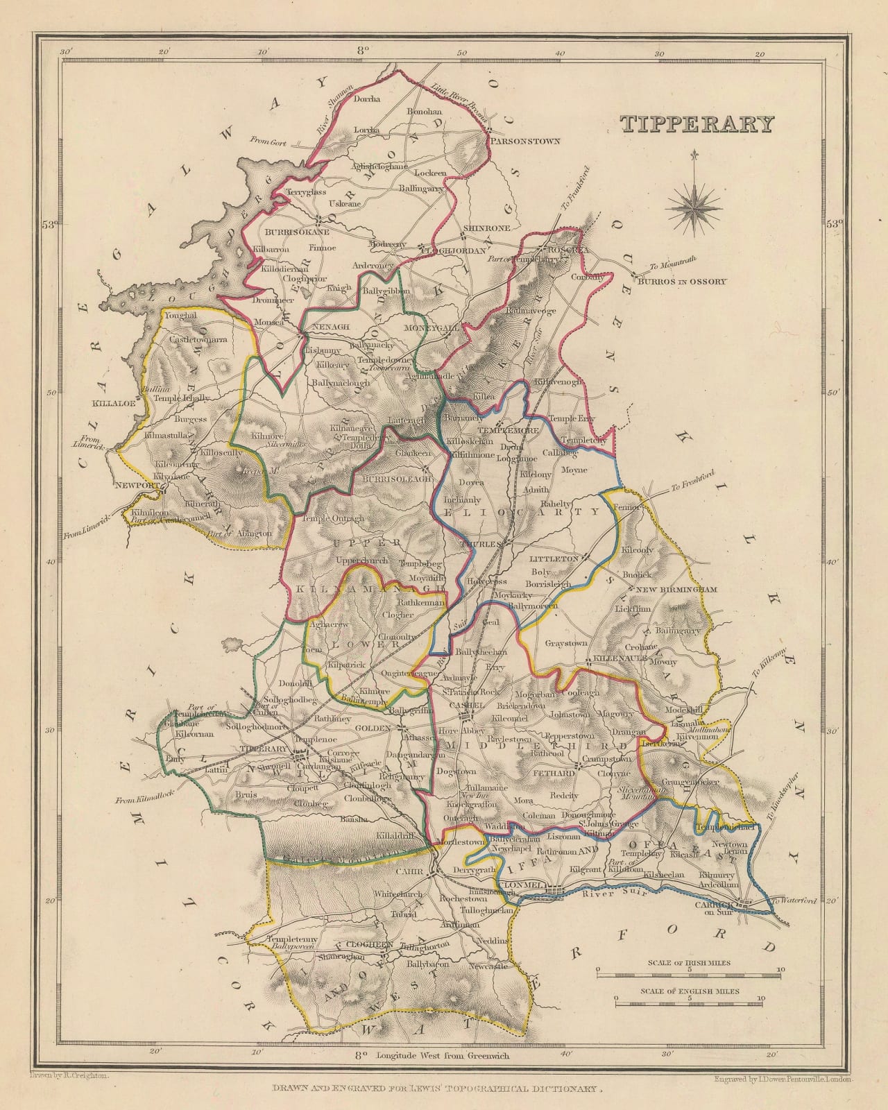 Samuel Lewis, Tipperary, 1850