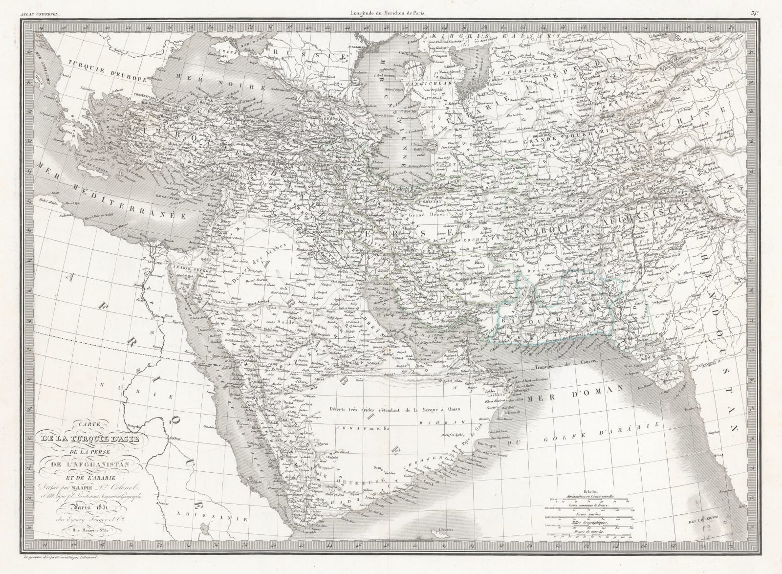 Alexandre Emile Lapie, The Middle East, 1831