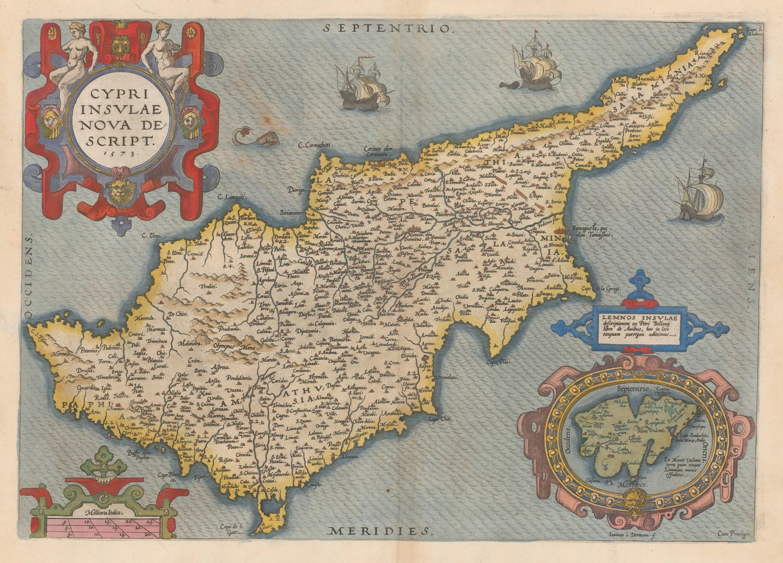 Abraham Ortelius, Cyprus, 1579