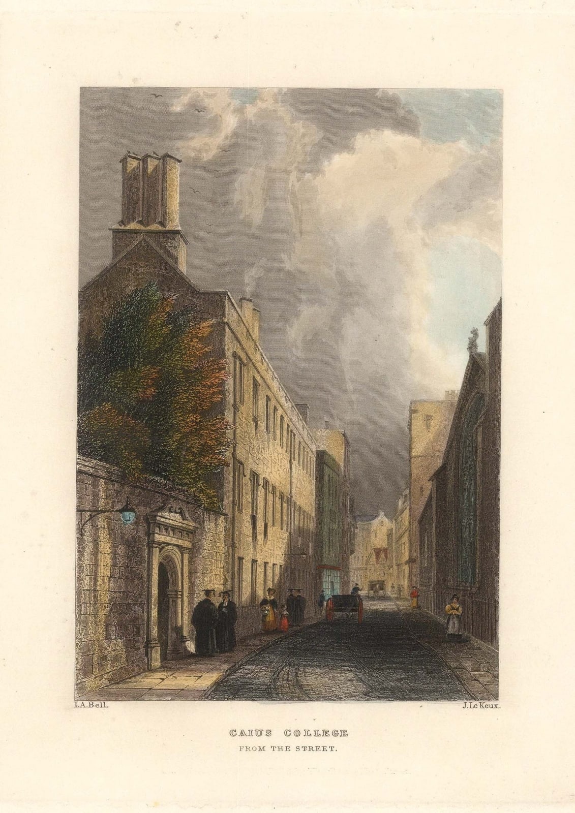 John Le Keux, Cambridge University - Gonville & Caius College, 1840