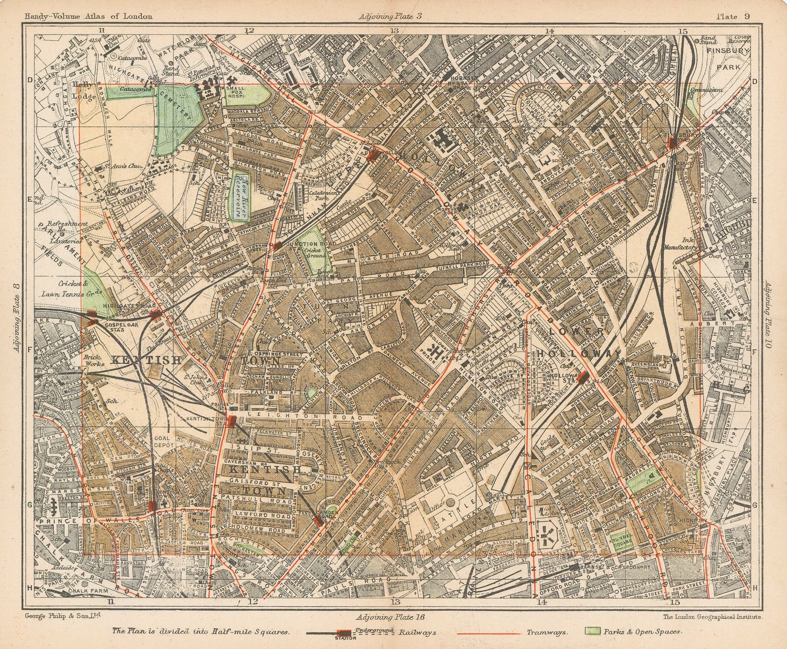 George Philip & Son Ltd., Kentish Town, Holloway & Archway, 1904