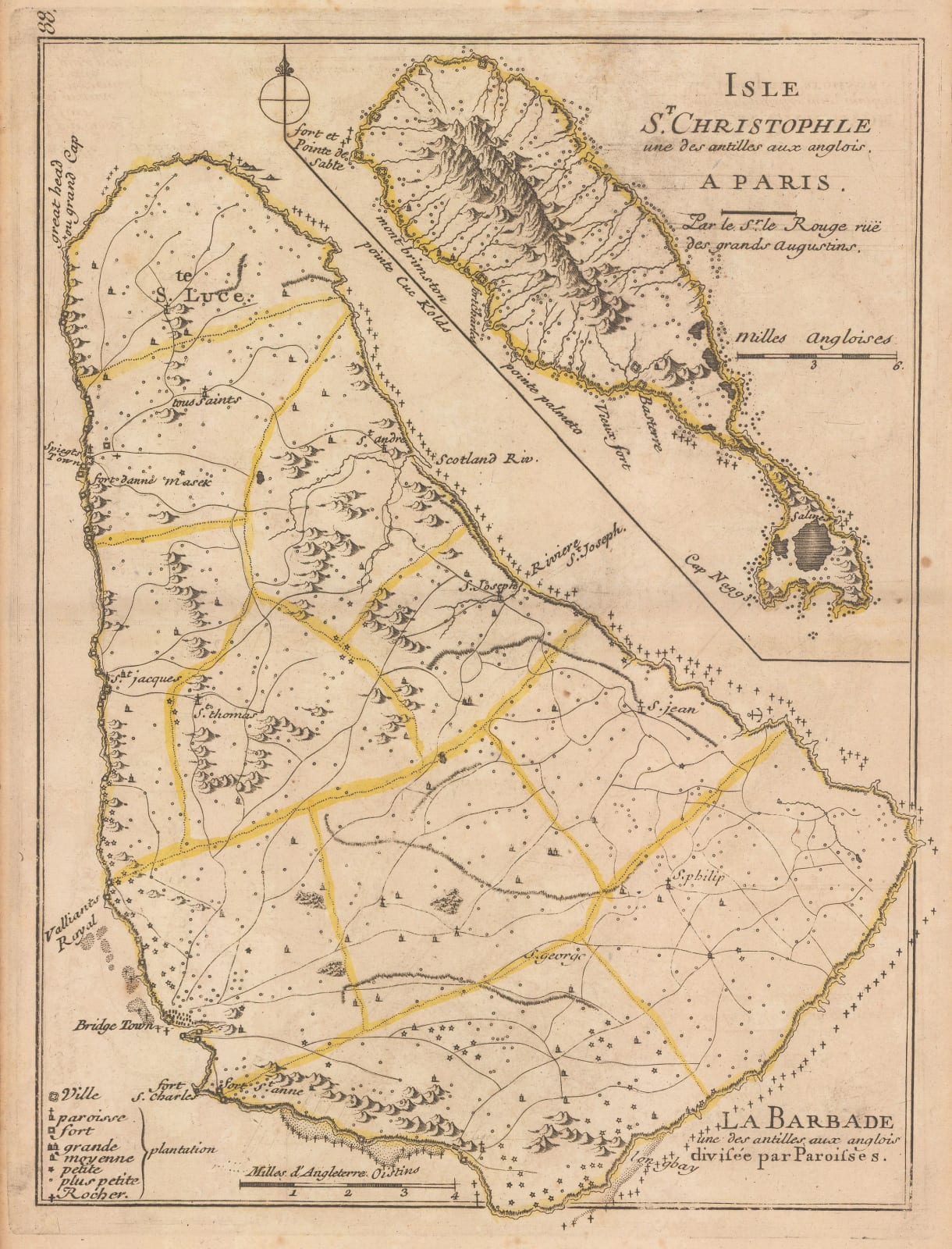 Georges-Louis Le Rouge, Barbados and St. Kitts, 1748