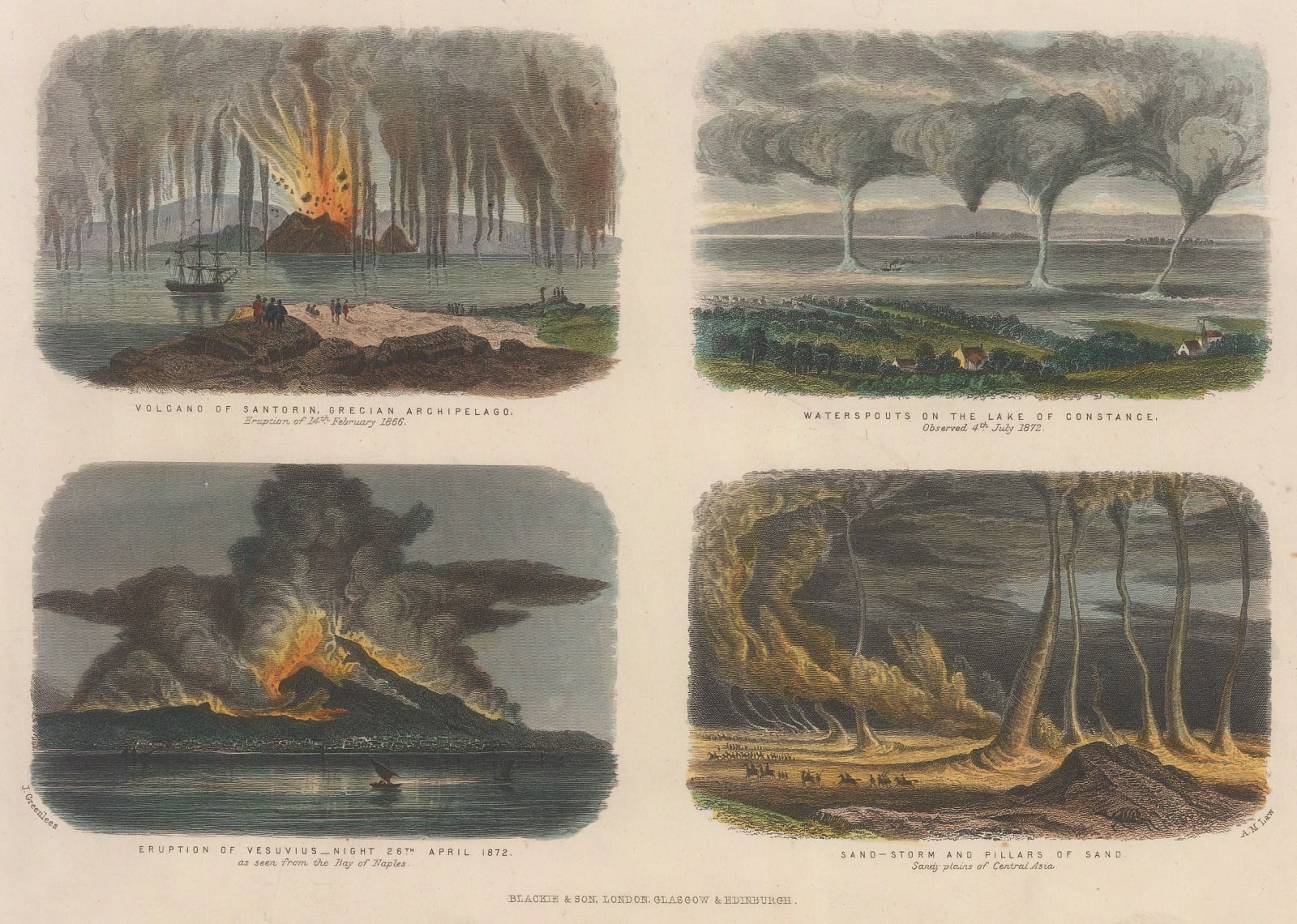 Oliver Goldsmith, Phenomena - Volcanoes, Waterspouts, and Sandstorms, 1876