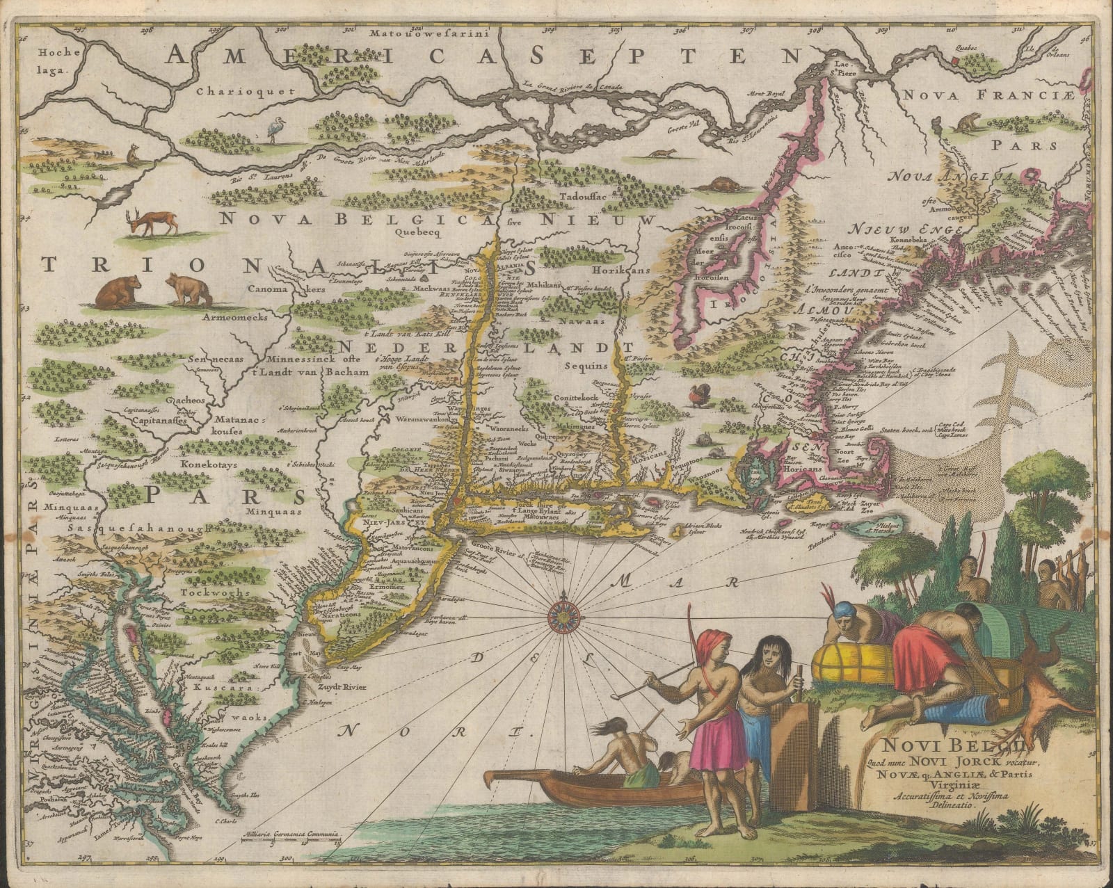 John Ogilby, New England, 1670 c.