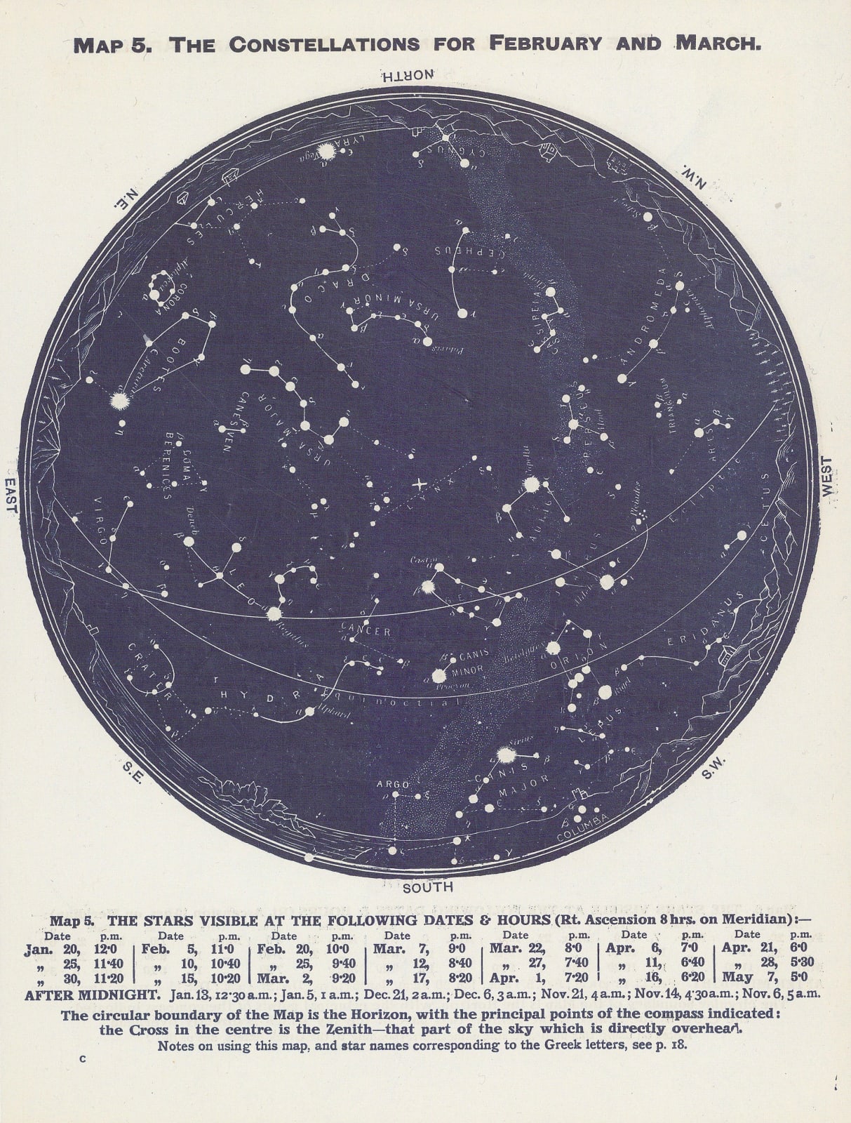 Richard Anthony Proctor, Map 5. February and March, 1955 c