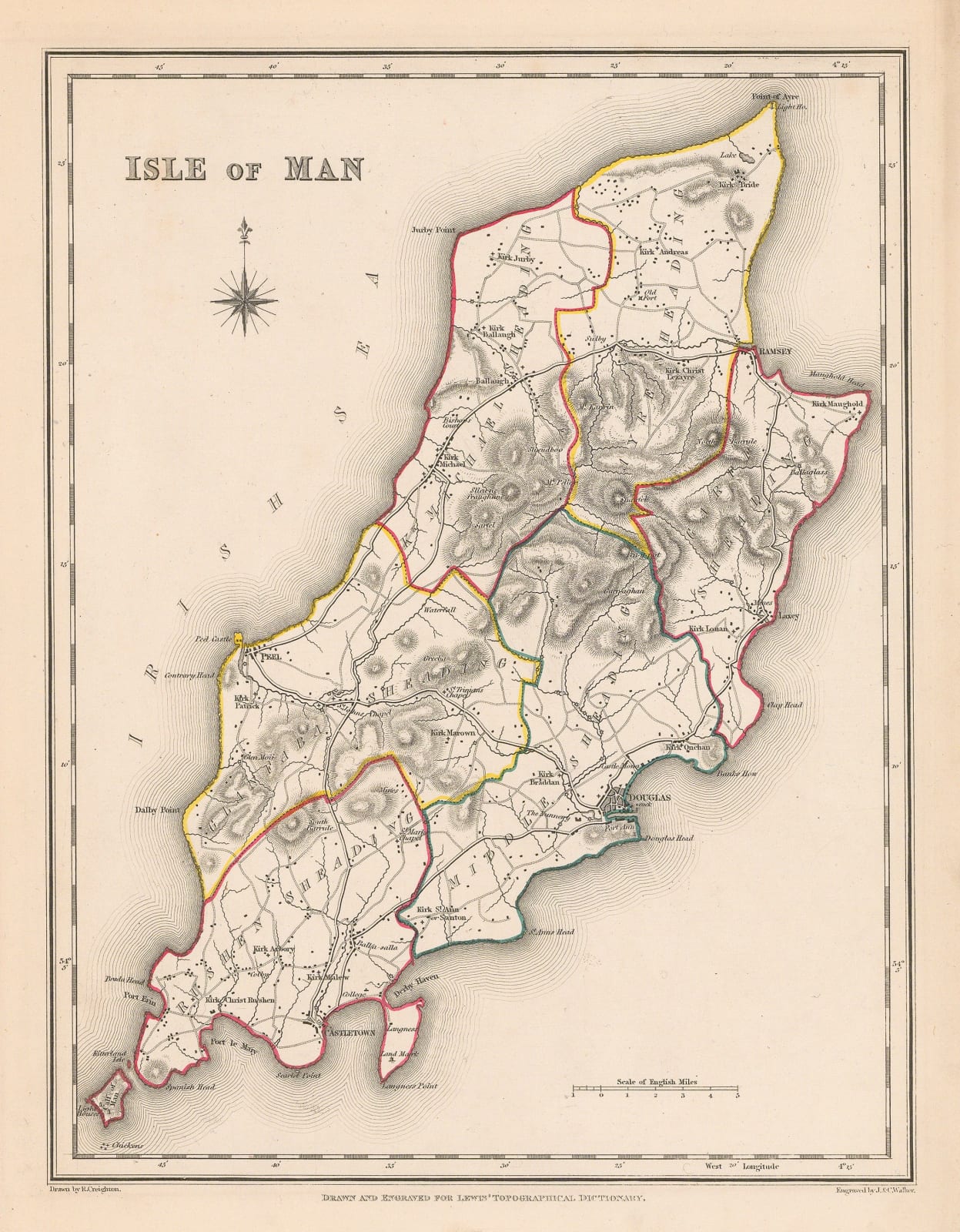 Samuel Lewis, Isle of Man, 1848